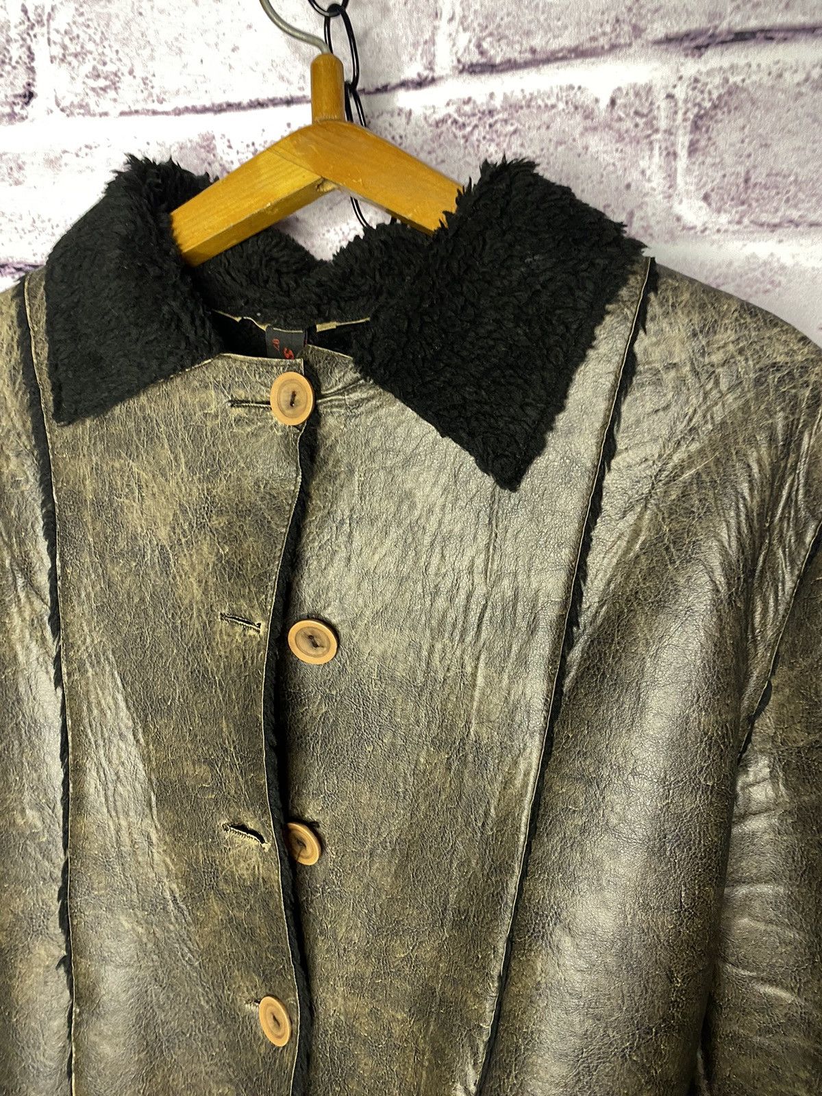 Other Women's sheepskin coat made of genuine leather avant garde Size S / US 4 / IT 40 - 2 Thumbnail