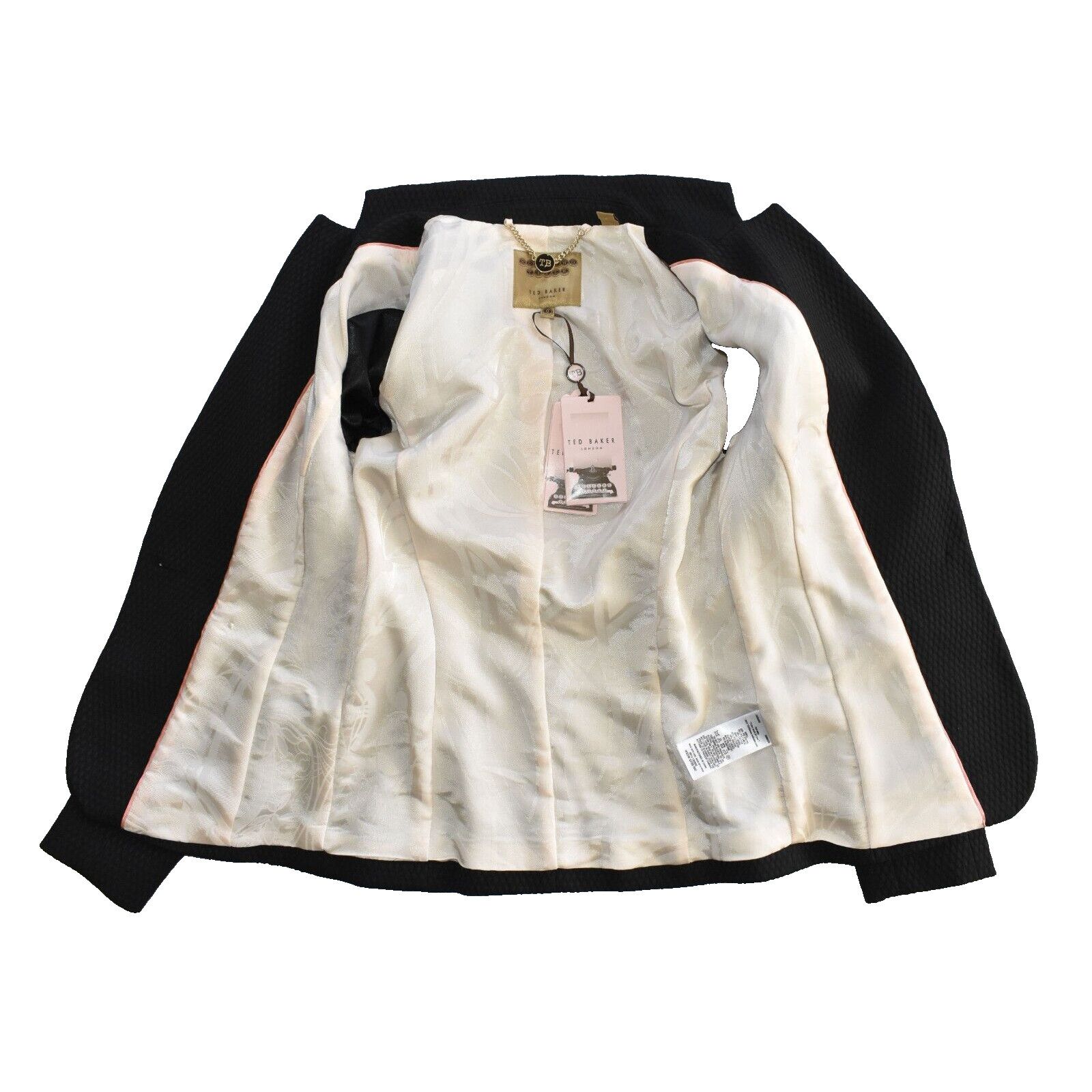 Ted Baker NWT TED BAKER Pique Square Single Button Blazer Sz 0/2 $425 Size XS / US 0-2 / IT 36-38 - 5 Thumbnail