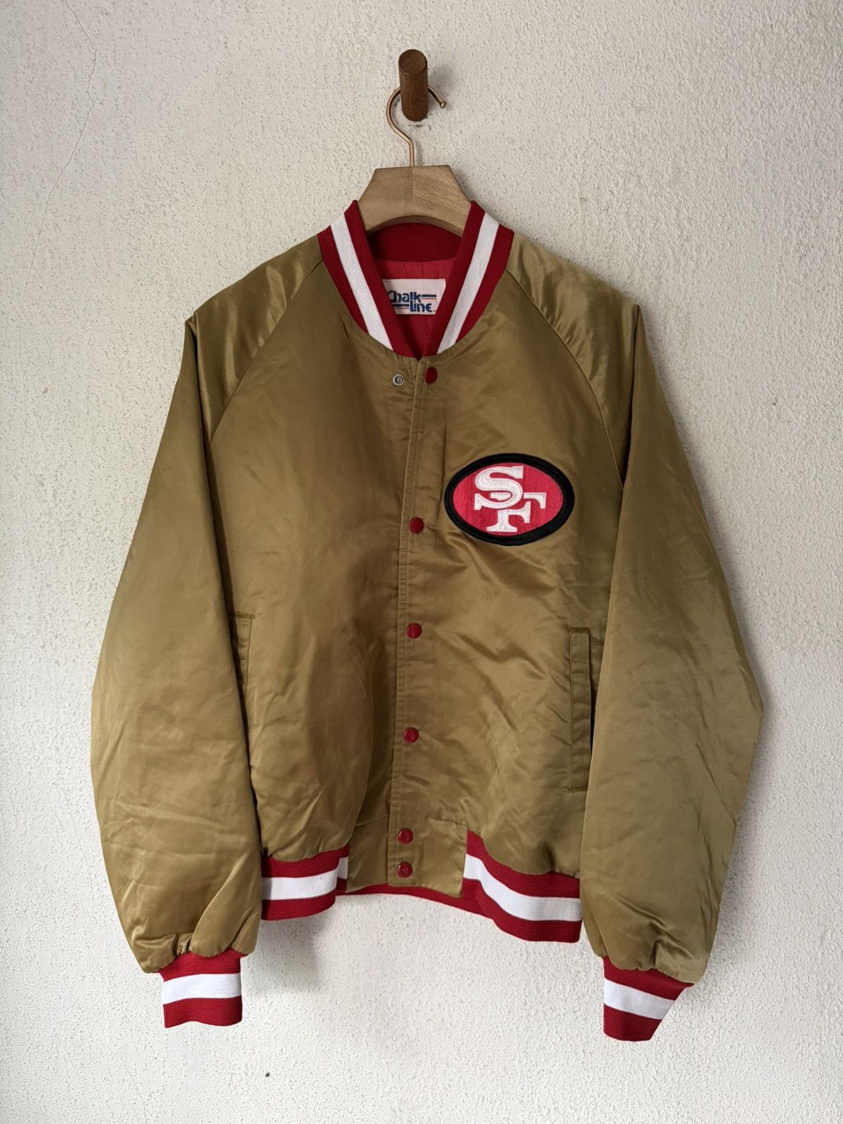 Chalk Line CHALK LINE NFL SAN FRANCISCO 49ERS SATIN BOMBER JACKET Size US M / EU 48-50 / 2 - 2 Thumbnail