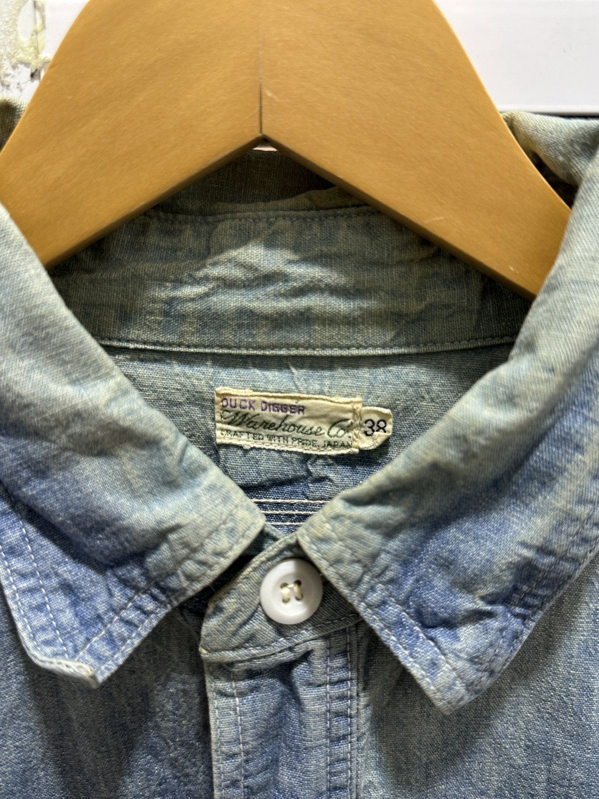 Warehouse Warehouse Japan Selvedge Denim Work Shirt Size US L / EU 52-54 / 3 - 17 Thumbnail