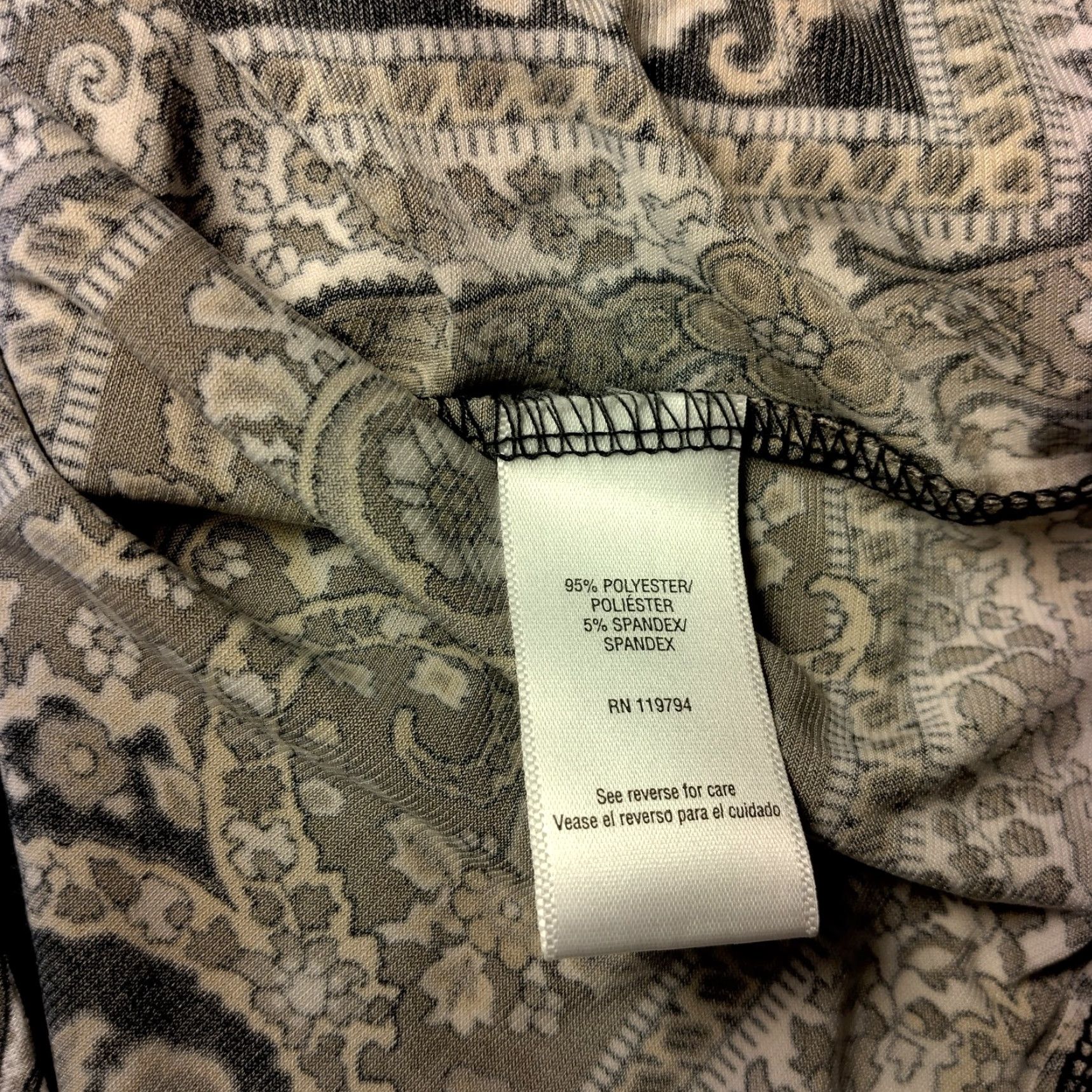 Vintage Black White Shirt Large Kimono Sleeve Bandanna Scarf Crop Energe World Wear Size L / US 10 / IT 46 - 6 Thumbnail