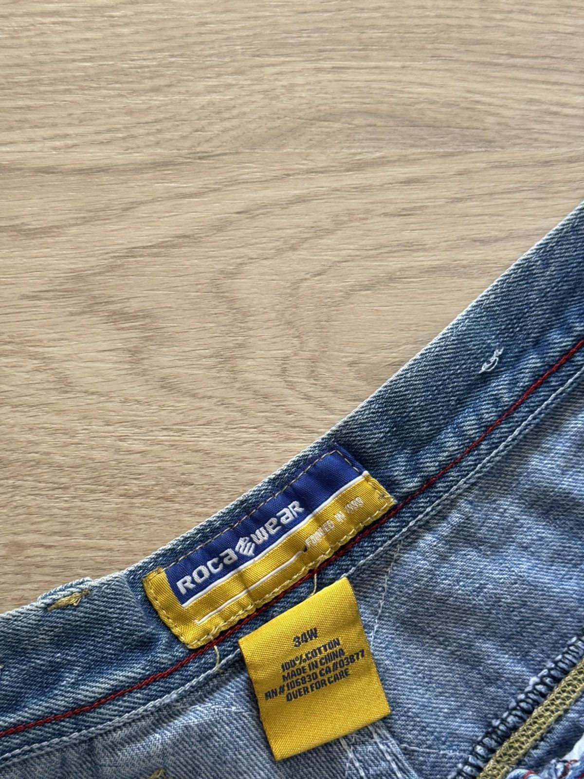Vintage Vintage 00’s Roca Wear Baggy y2k Baggy denim Hip-Hop Shorts Size US 34 / EU 50 - 10 Thumbnail