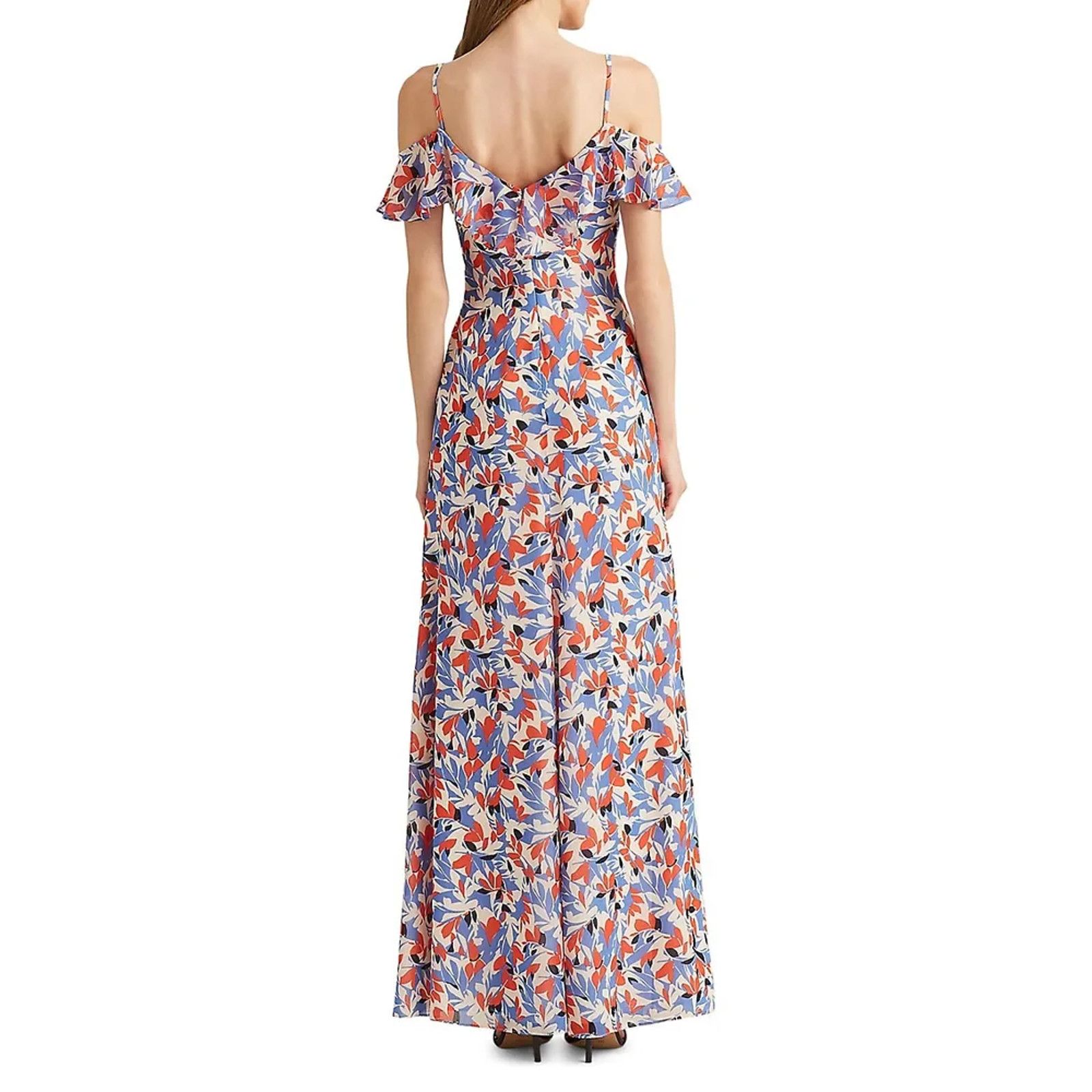 Ralph Lauren Ralph Lauren Women Cold-Shoulder Maxi Gown Dress Size 16 Size XXL / US 16-18 / IT 52-54 - 2 Thumbnail