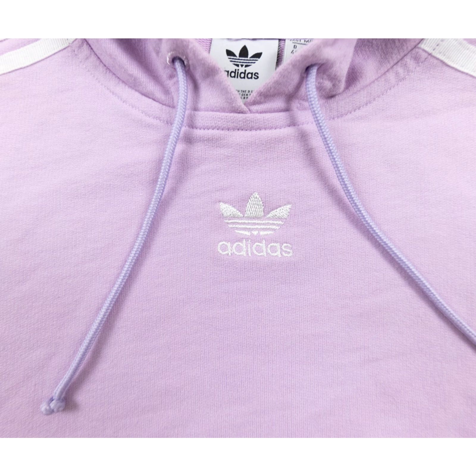Adidas VINTAGE adidas Women's Pullover Hoodie Sweatshirt Casual Cropped Logo Purple M Size M / US 6-8 / IT 42-44 - 3 Thumbnail