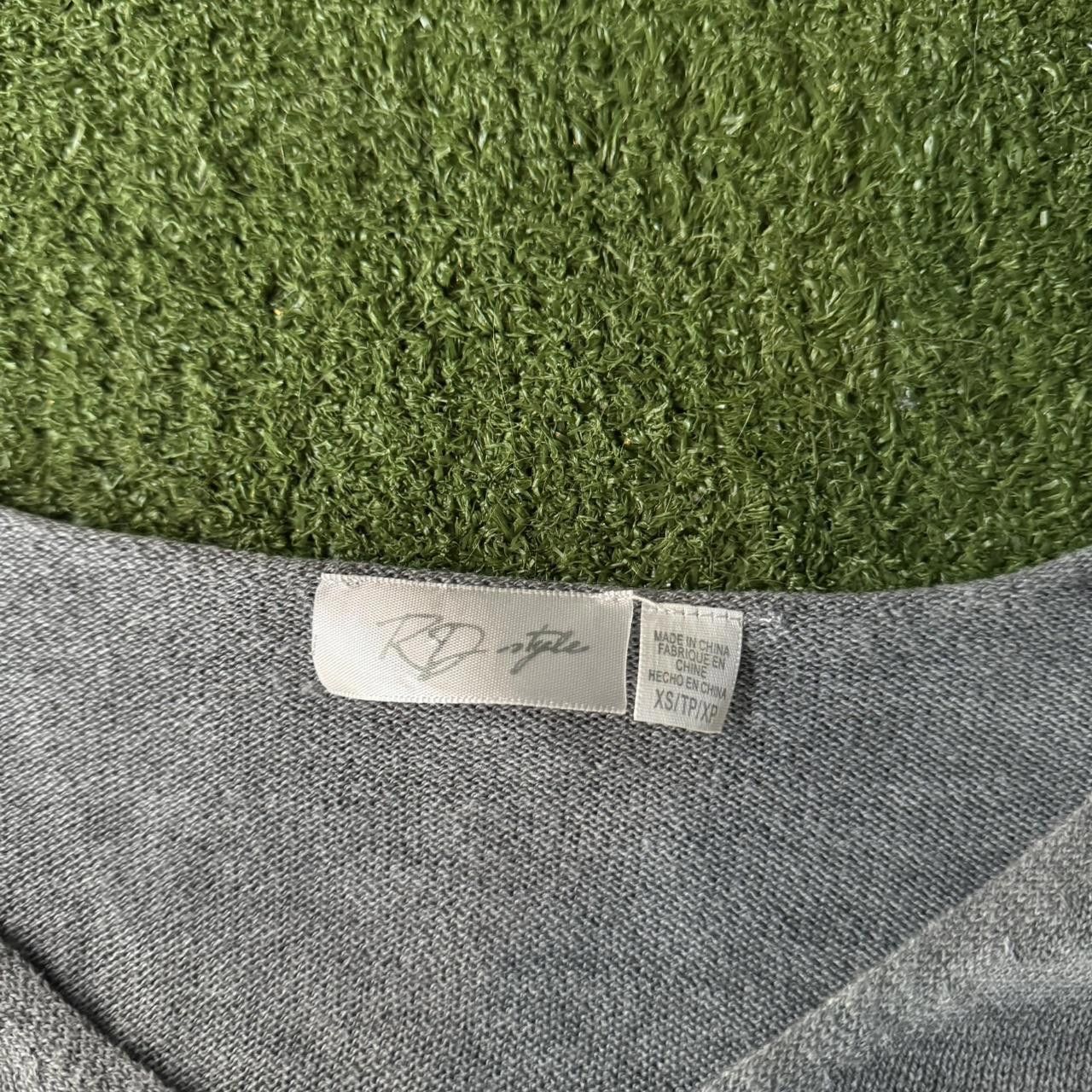 Designer Grey sweater with unique cut-out design #knitwear Size S / US 4 / IT 40 - 2 Thumbnail