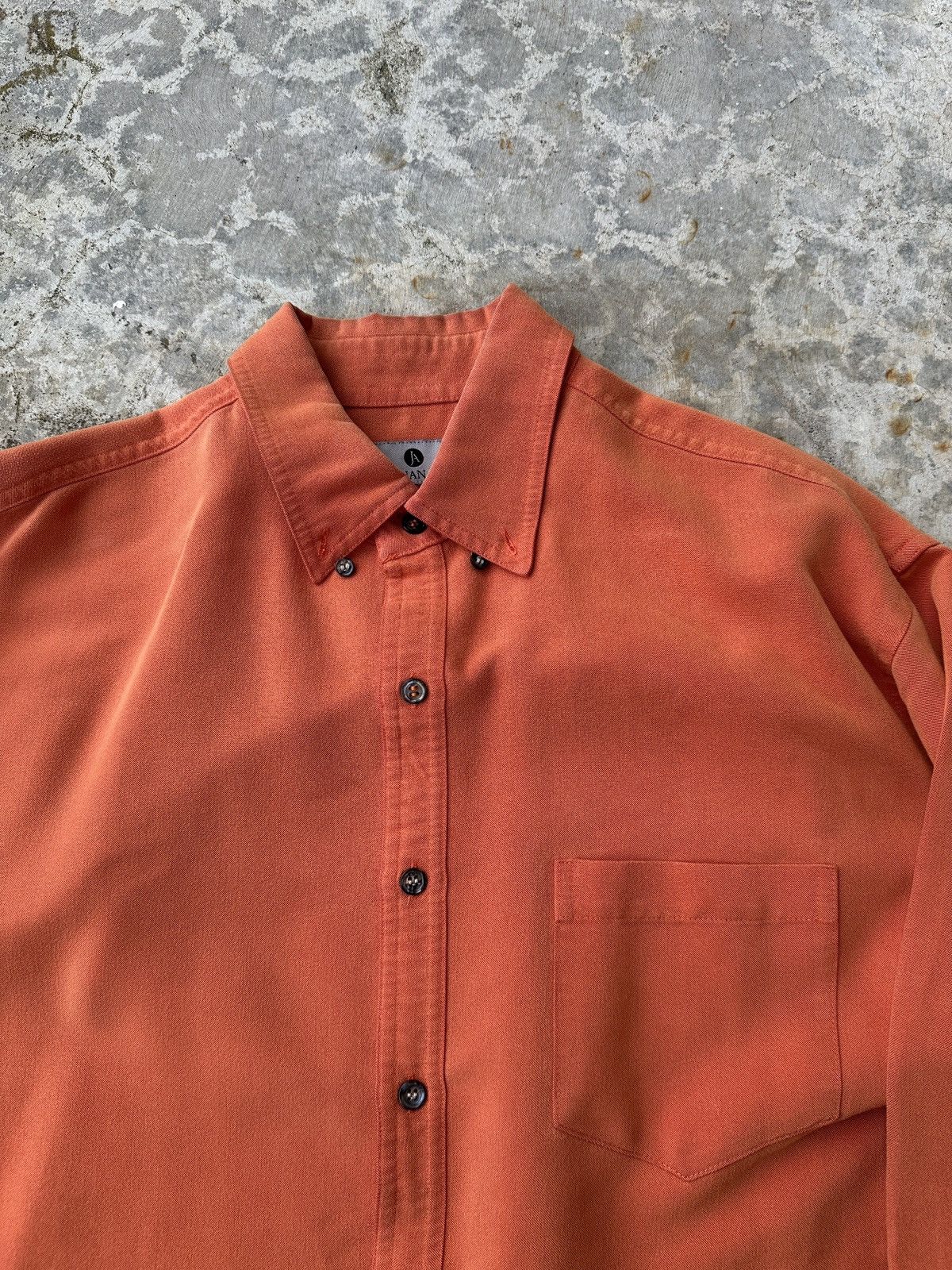 Vintage Jonathan Adam suede lux orange marty supreme button up shirt Size US L / EU 52-54 / 3 - 3 Thumbnail