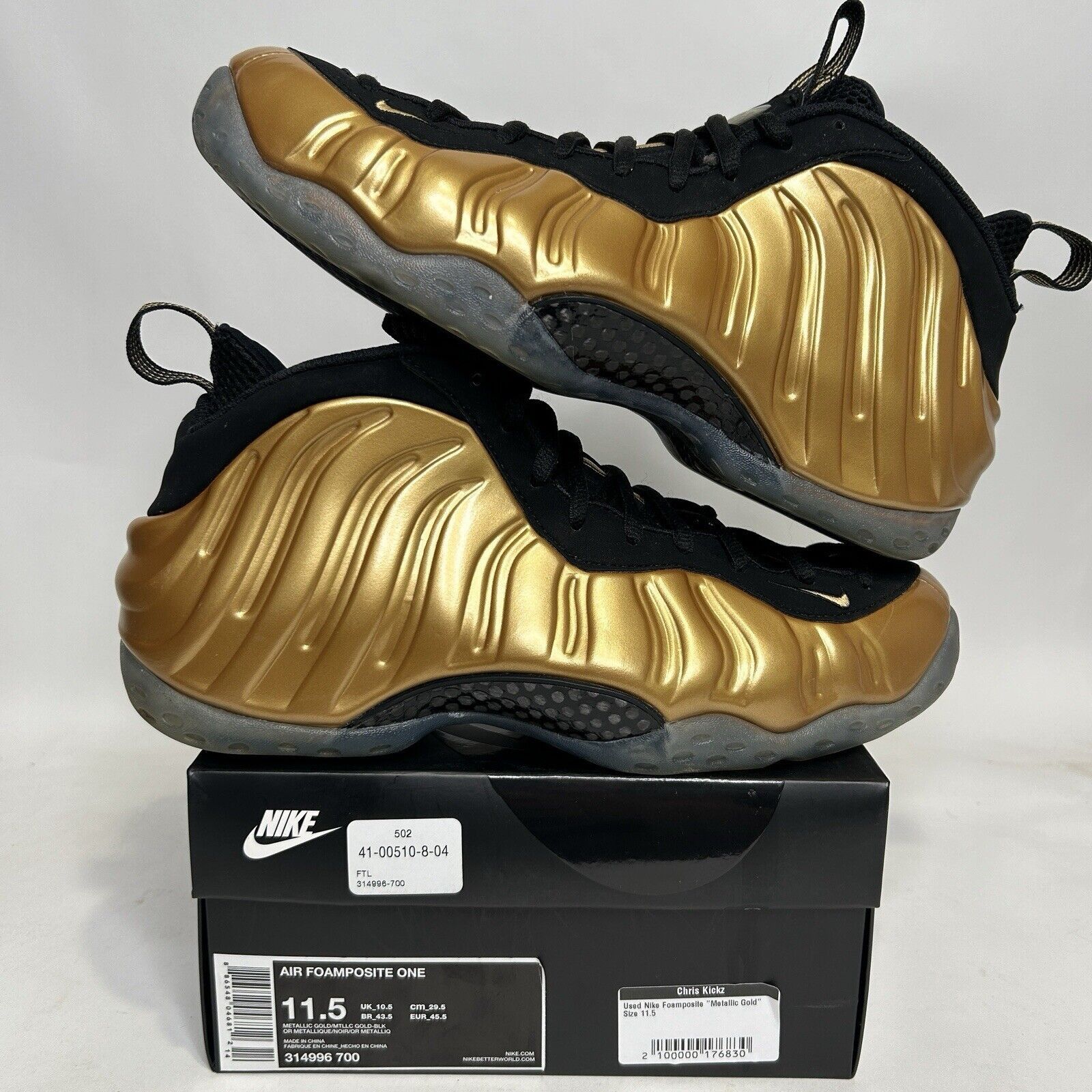 Gold foamposite one clearance