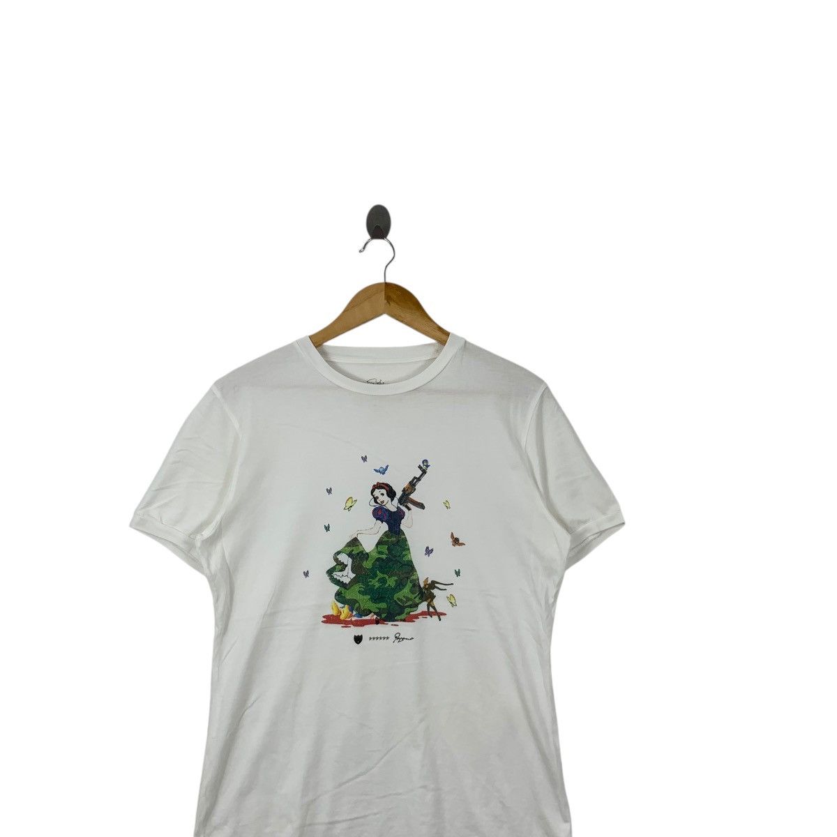 Other PAGANO MADE IN ITALY Rebel Snow White Tee Shirt Top Fairy Size M / US 6-8 / IT 42-44 - 2 Thumbnail