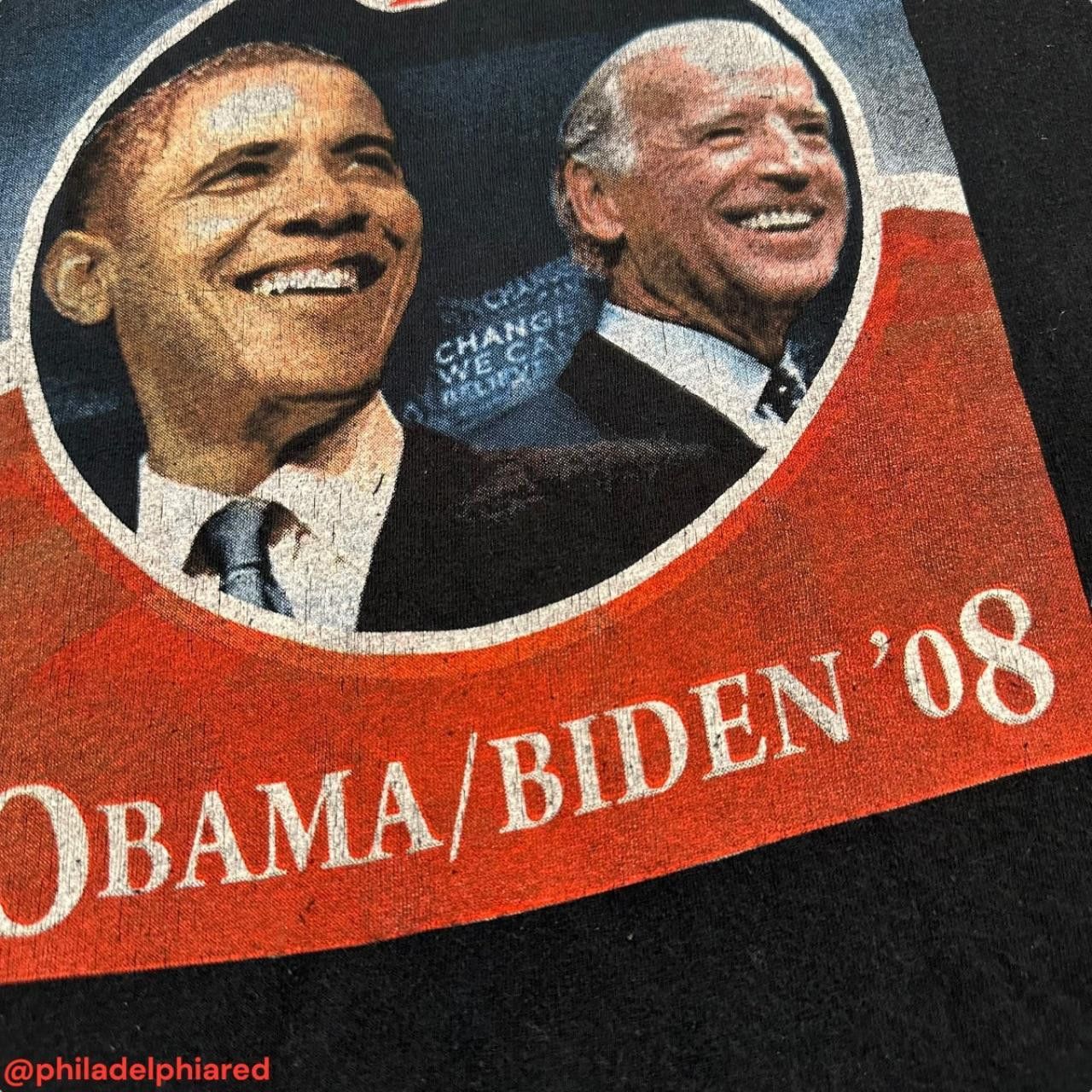 Designer Vintage 2008 Barrack Obama presidential campaign t-shirt XL Size US S / EU 44-46 / 1 - 3 Thumbnail
