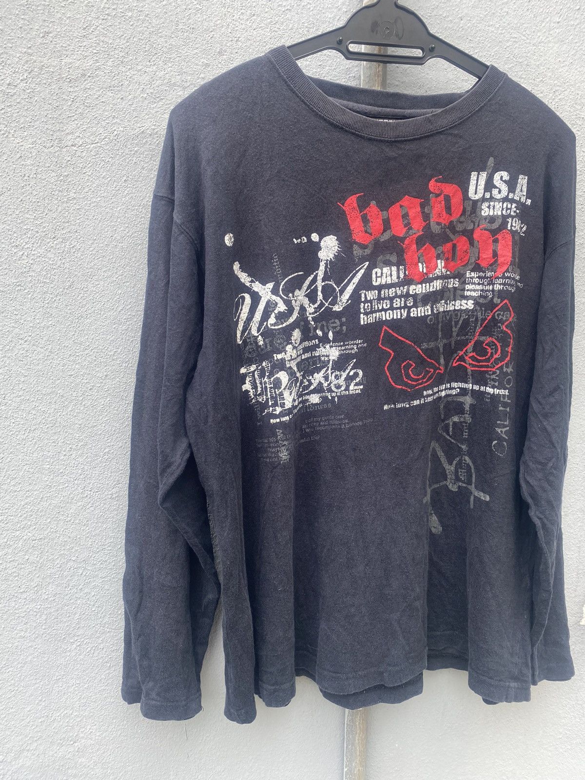 14th Addiction × Affliction × JNCO Vintage y2k Bad Boy Tribal Poem Tshirt Size US L / EU 52-54 / 3 - 4 Thumbnail