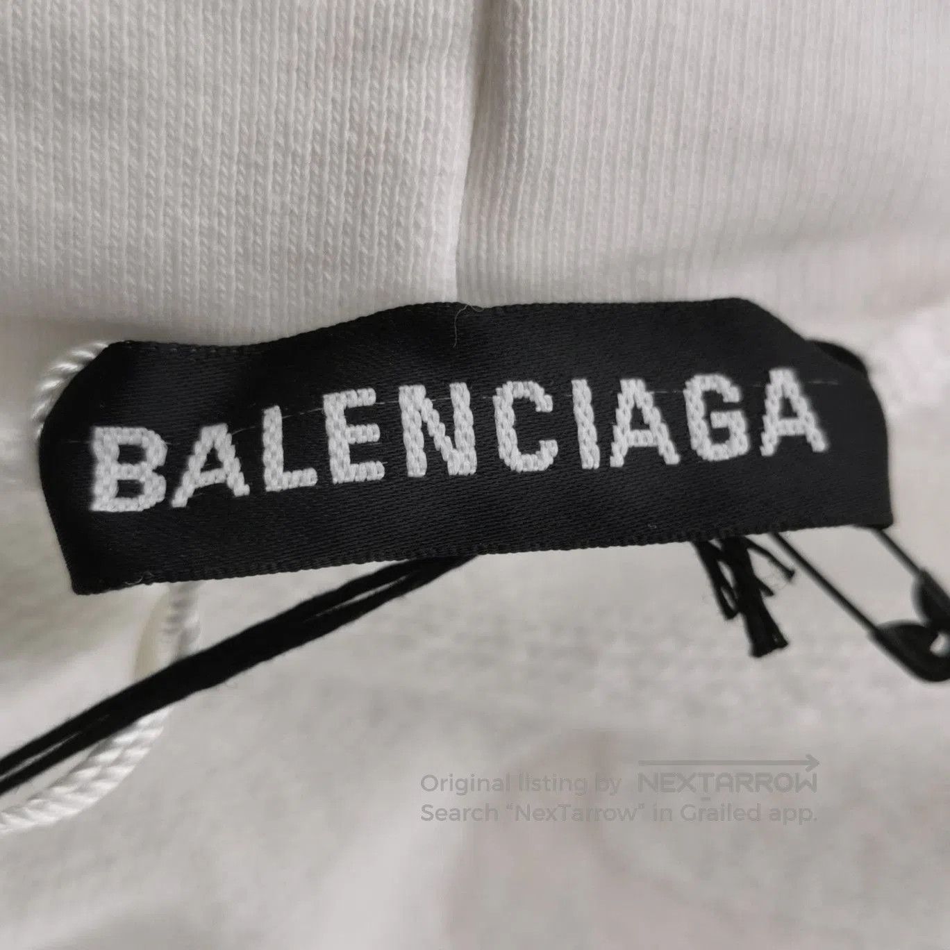Balenciaga Balenciaga White Torch Logo Oversized Hoodie. Size US XS / EU 42 / 0 - 5 Thumbnail