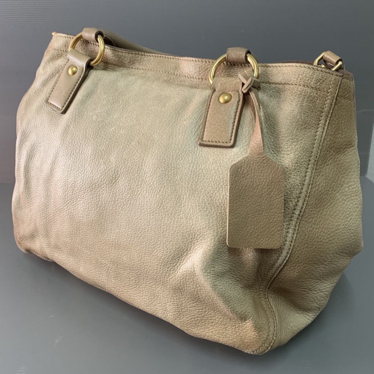 Prada Prada Leather Large Shoulder Bag Size ONE SIZE - 8 Thumbnail