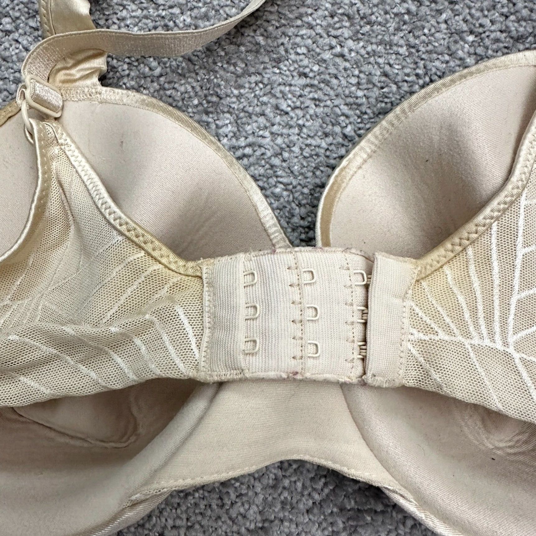 Vintage VINTAGE Bali Push Up Bra Women 40B Beige Underwired Padded Adjustable Strap Comfort Size ONE SIZE - 6 Thumbnail