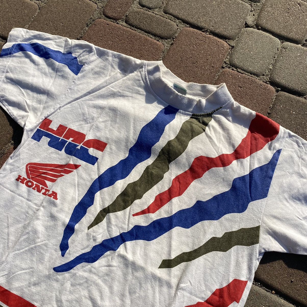Honda × Vintage Vtg Y2K Honda CRX JDM tee / Honda HRC Formula 1 NASCAR shirt Size US S / EU 44-46 / 1 - 3 Thumbnail