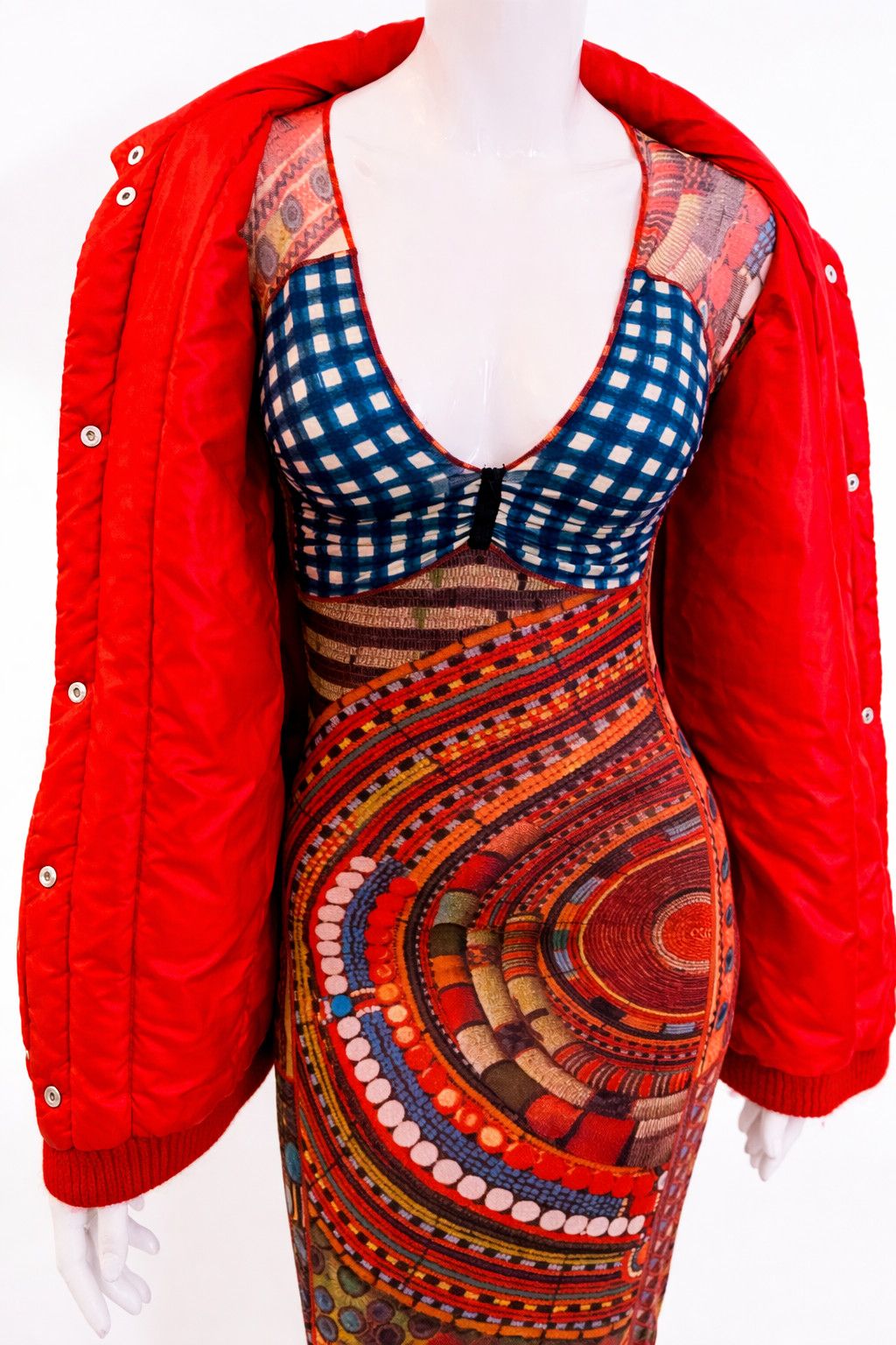Thierry Mugler Thierry Mugler FW83 Red Armor 80s Oversize Coat Jacket Size US S / EU 44-46 / 1 - 10 Thumbnail