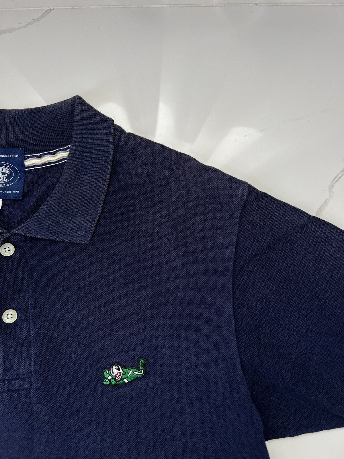 Bape BAPE SMALL LOGO RETRO RARE FADED POLO TEE Size US M / EU 48-50 / 2 - 2 Thumbnail