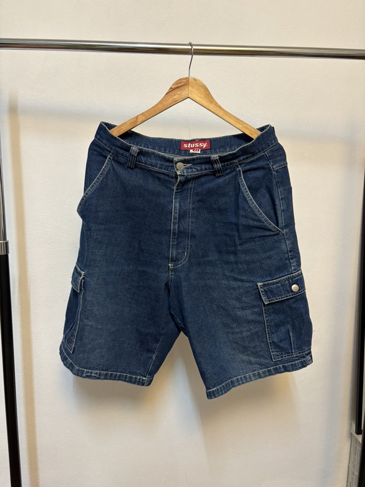 Other Vintage Stussy Short denim pant Size US 32 / EU 48 - 2 Thumbnail