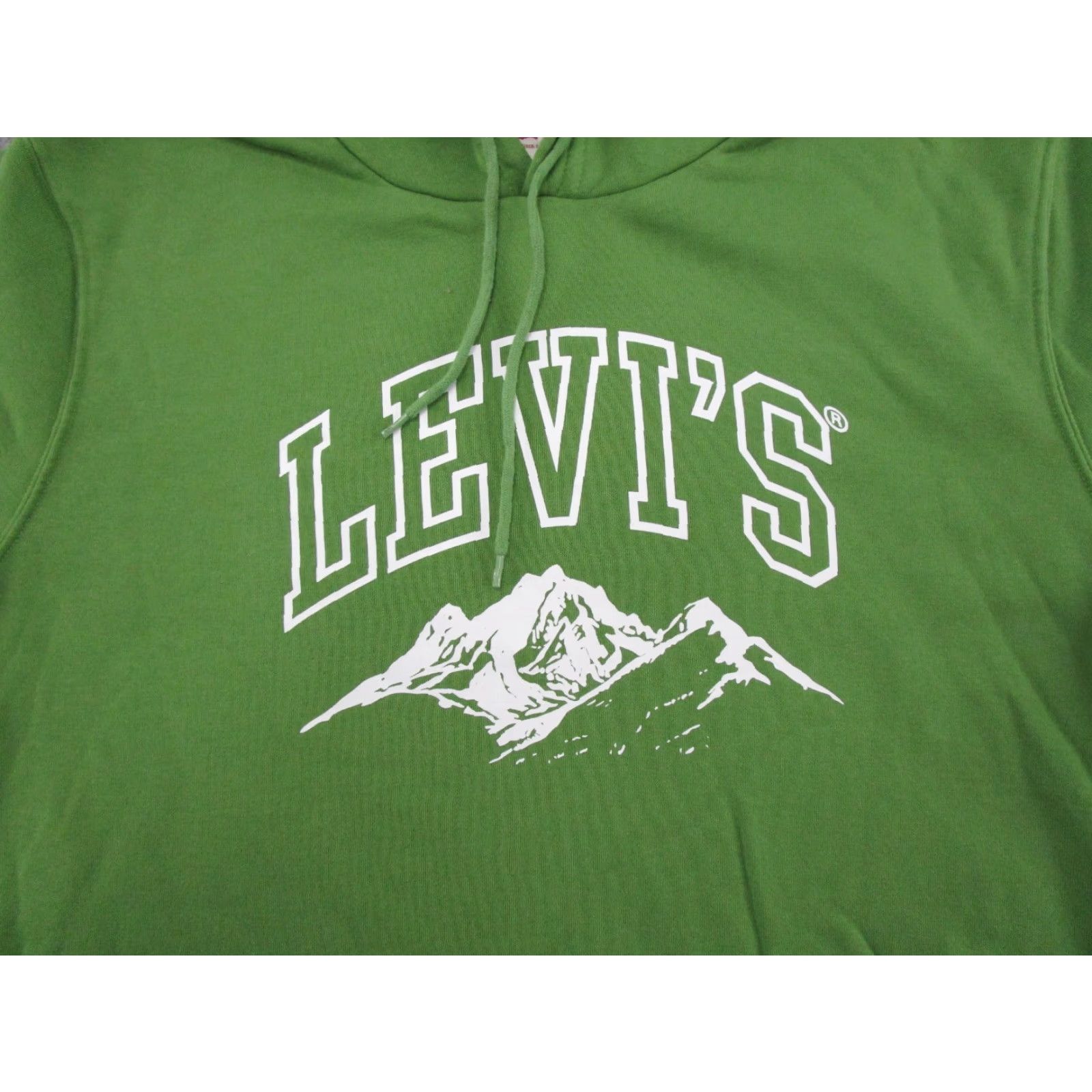 Levi's Levi's Mountain Logo Graphic Pullover Hoodie Mens Size L Outdoors Green Cotton Logo All Seasons Hooded Sports Vintage No Size US L / EU 52-54 / 3 - 2 Thumbnail