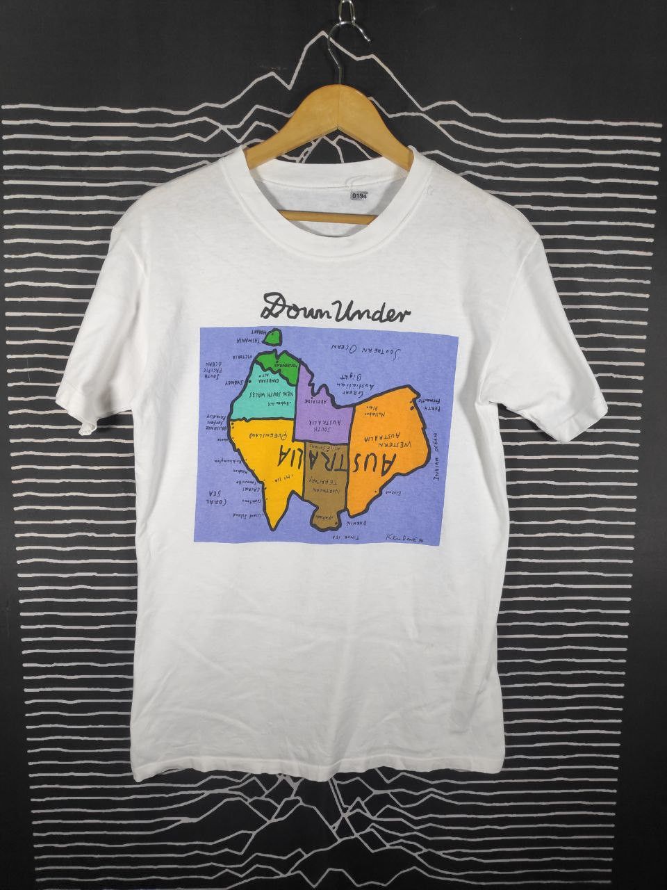 Vintage Vtg 90s Ken Done Under Australia Map Pop Art Surf Tee Size M Size US M / EU 48-50 / 2 - 1 Thumbnail