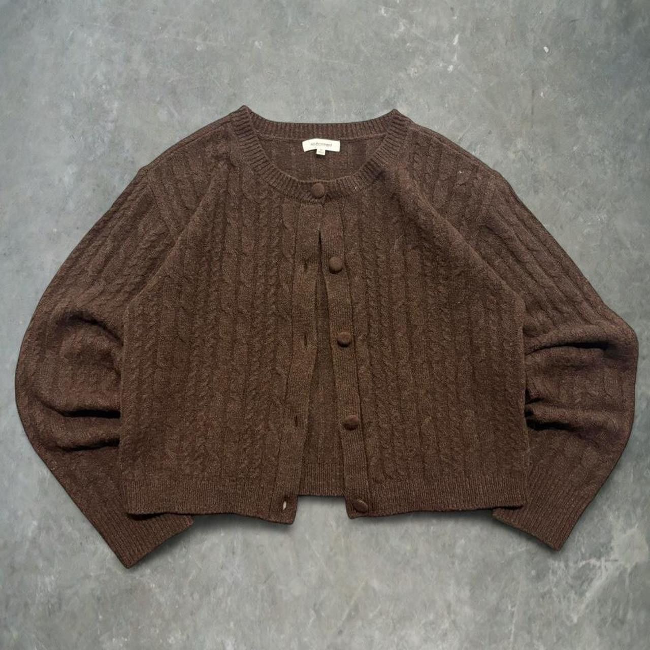 Vintage Crazy Vintage Y2K Brown Essential Cardigan Sweater! Size US M / EU 48-50 / 2 - 1 Thumbnail