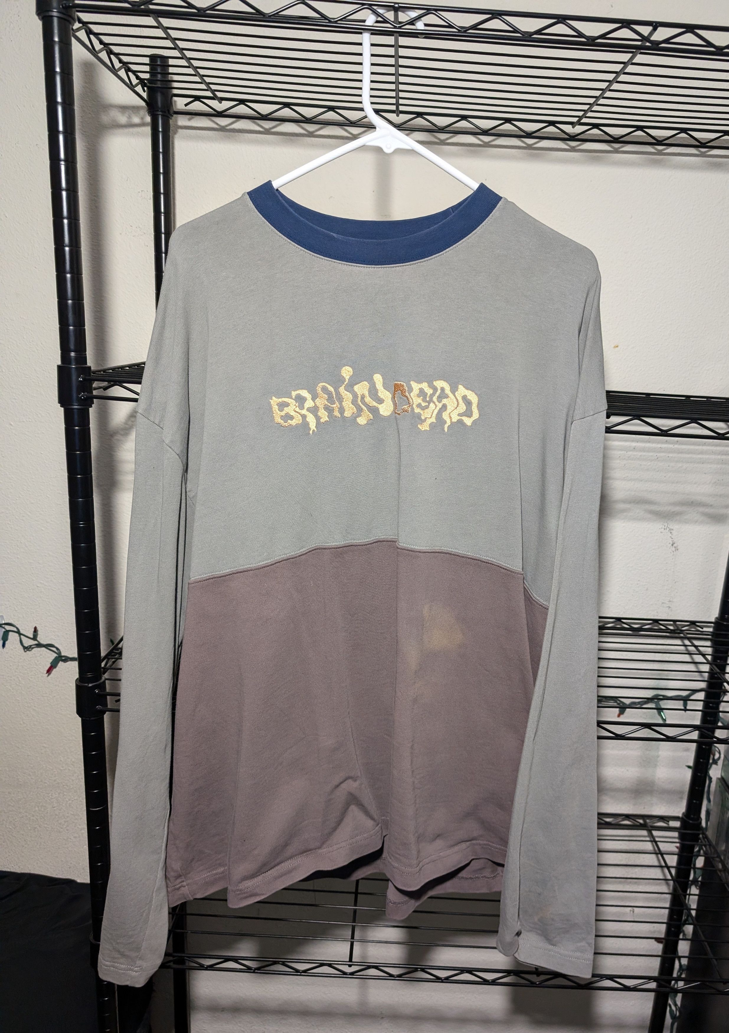 Brain Dead Brain Dead Embroidered Long Sleeve Tee Size US XL / EU 56 / 4 - 1 Thumbnail