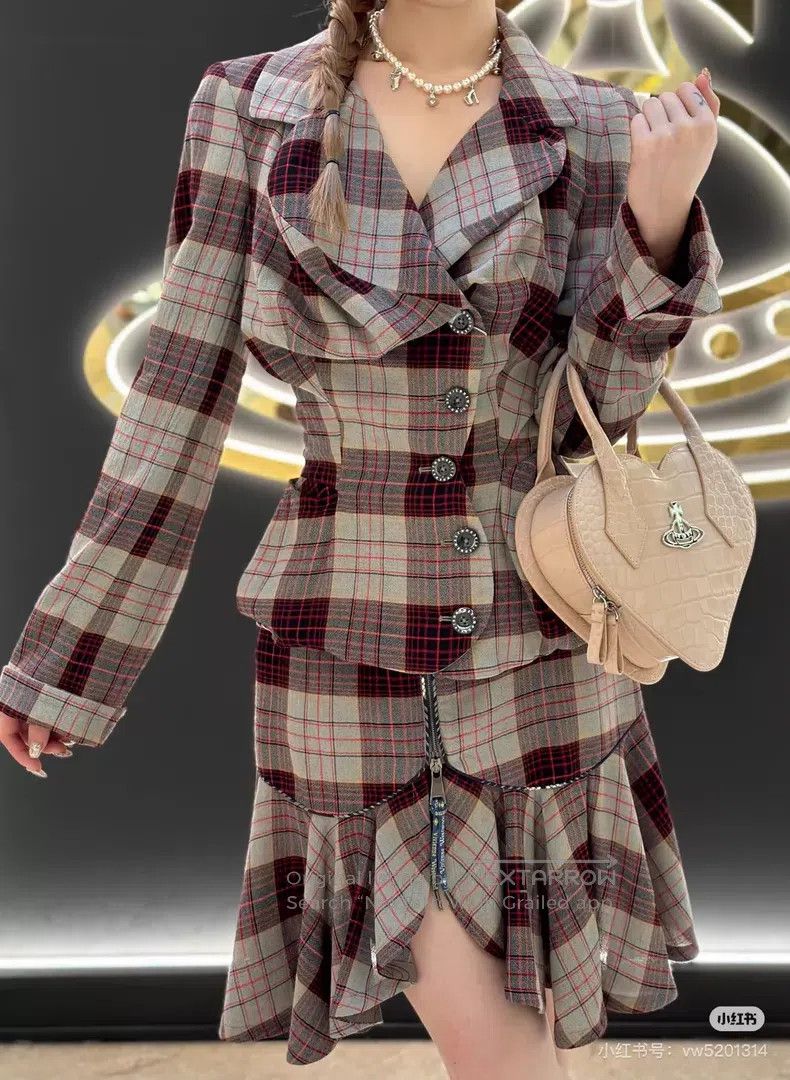 Vivienne Westwood Vivienne Westwood Drunkard plaid suit jacket Size S / US 4 / IT 40 - 9 Thumbnail