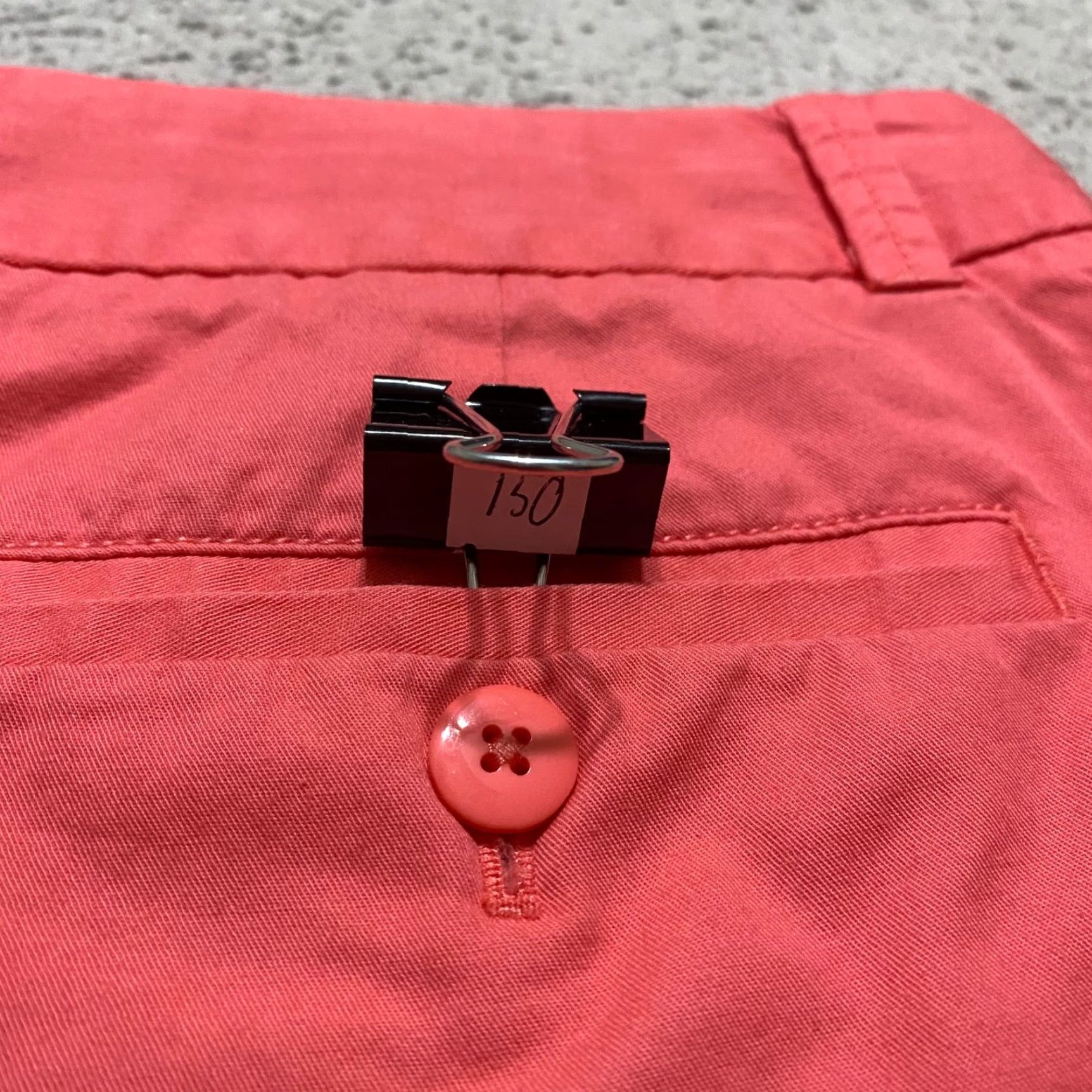 J.Crew J.CREW Pink Shorts Chino 100% Cotton Mid Rise Inseam 4" Front Flat Front Pockets Women Size 10 Size 32" / US 10 / IT 46 - 8 Thumbnail