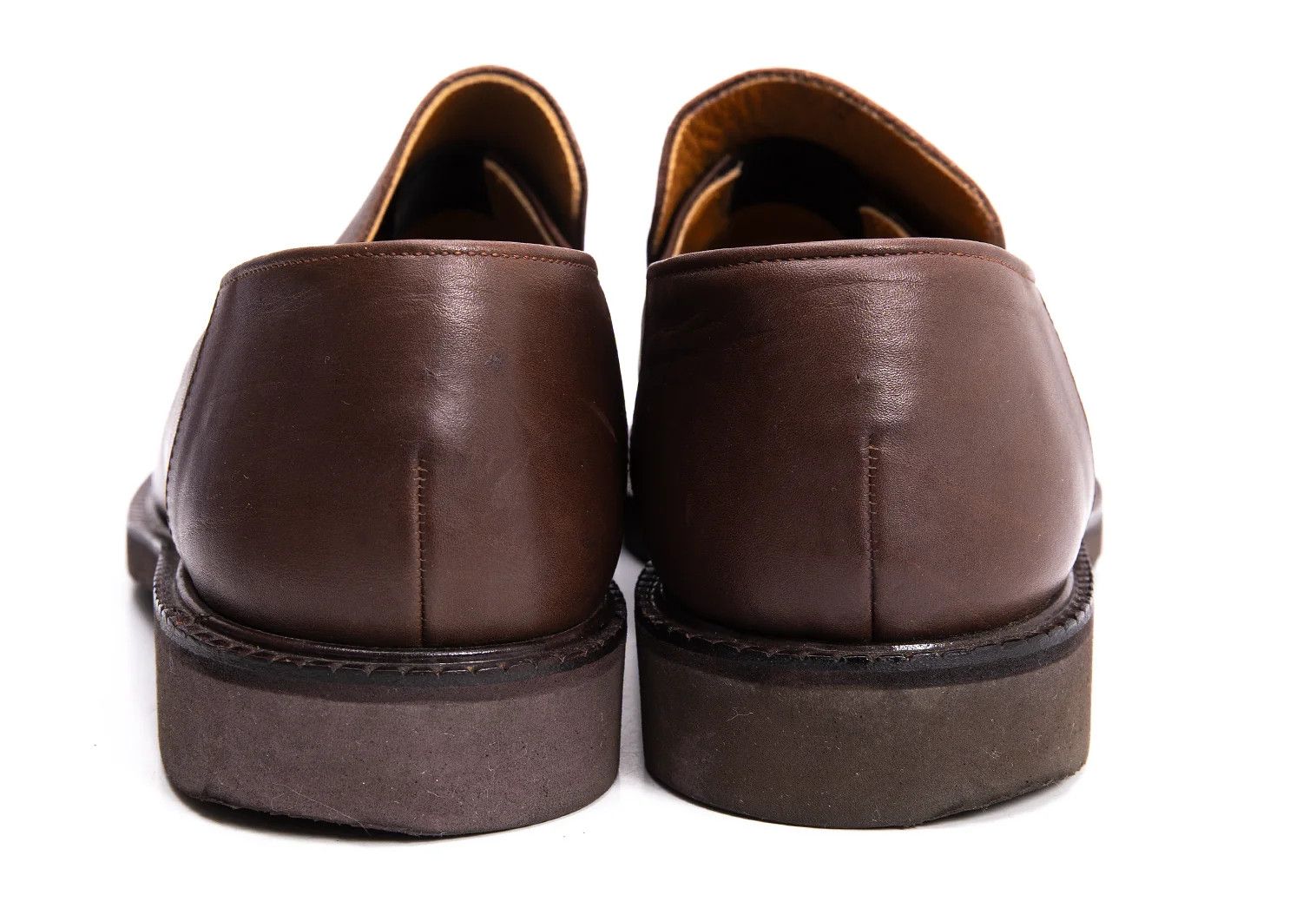 Issey Miyake Leather Slip-On Shoes in Brown Size 25 Size US 7 / EU 40 - 10 Thumbnail