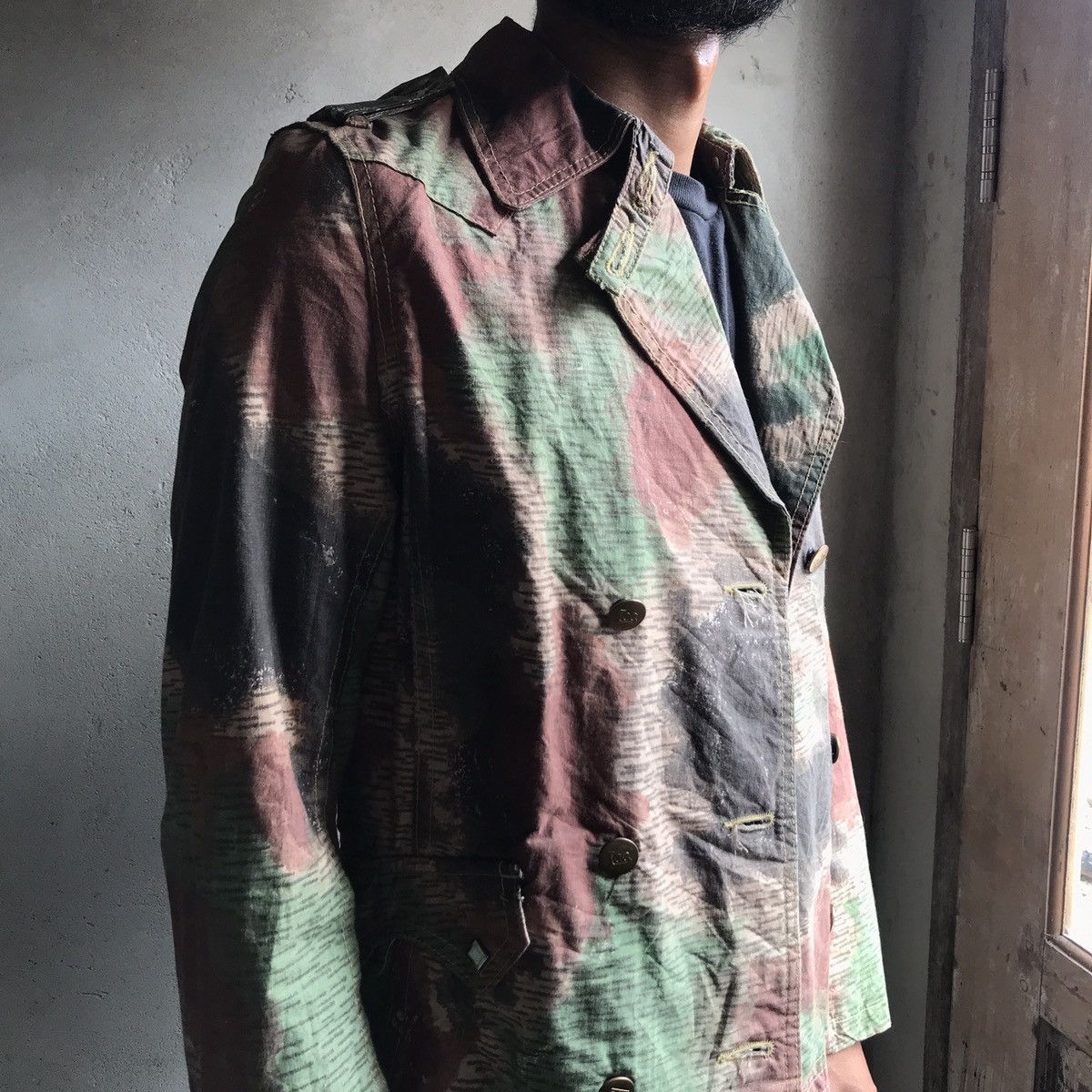 Lee × Vintage Vintage LEE SAMMLER double breasted camo jacket Size S / US 4 / IT 40 - 10 Thumbnail