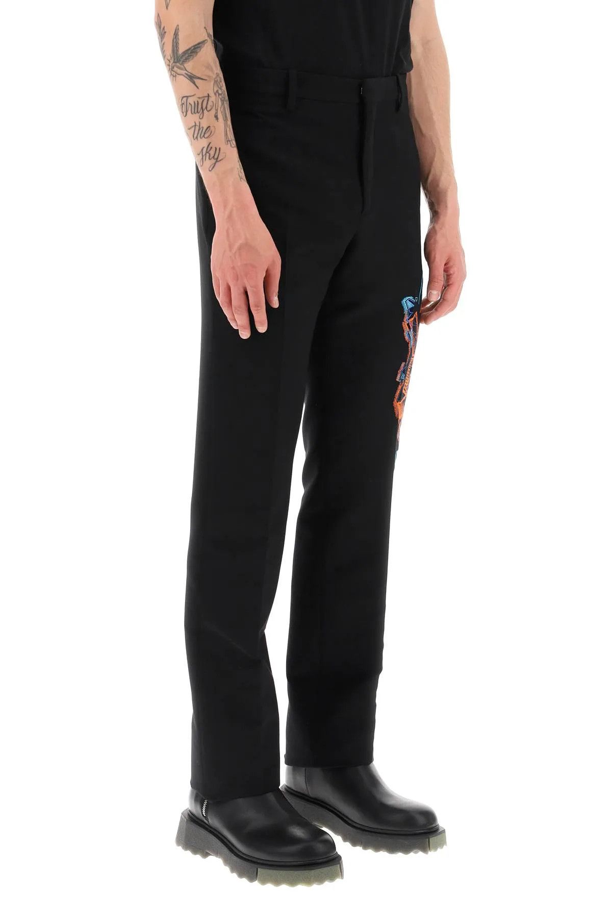 Off-White o1y0225 Casual Pant in Black Size US 30 / EU 46 - 2 Thumbnail