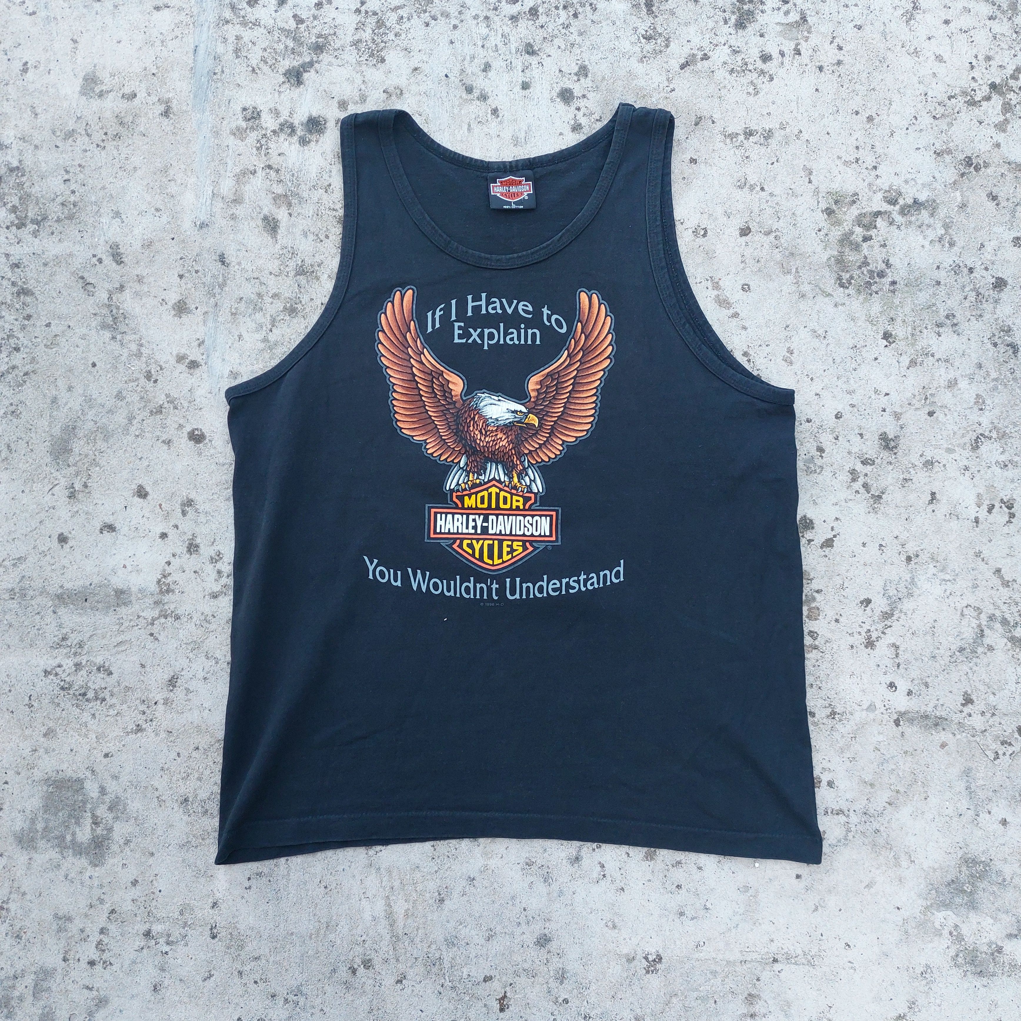 Harley Davidson × Vintage harley davidson 1996 vintage top motor cycles tshirt Size US L / EU 52-54 / 3 - 1 Thumbnail