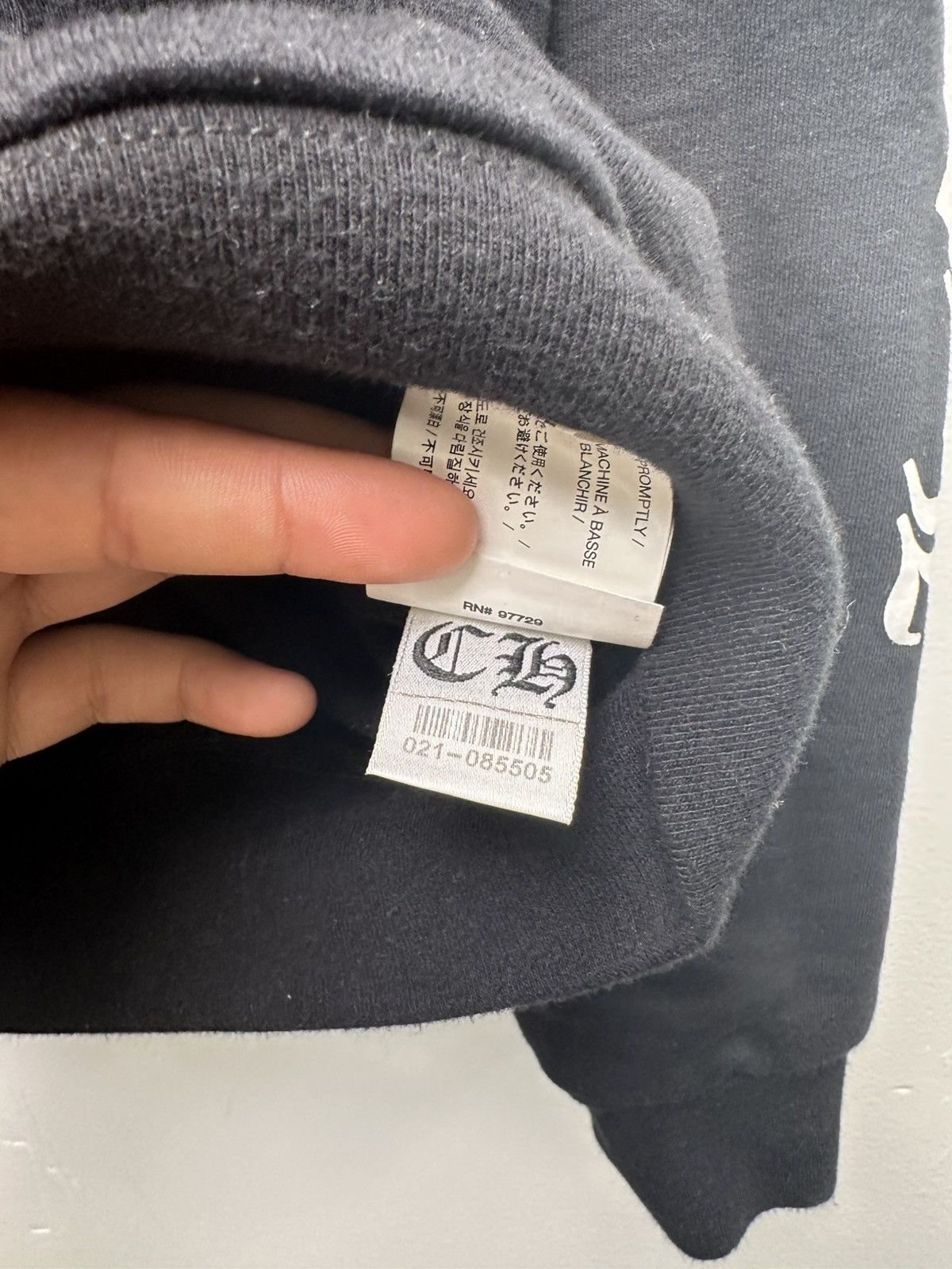 Chrome Hearts Chrome Heart Thermal Lined Zip Hoodie Size US M / EU 48-50 / 2 - 10 Thumbnail