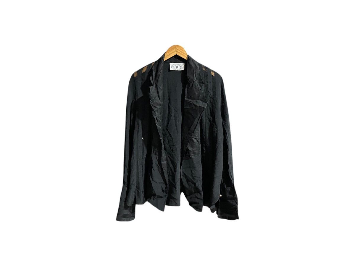 Gianfranco Ferre 🔥Vintage Gianfranco Ferre Silk Shirt See Through Size US L / EU 52-54 / 3 - 8 Thumbnail