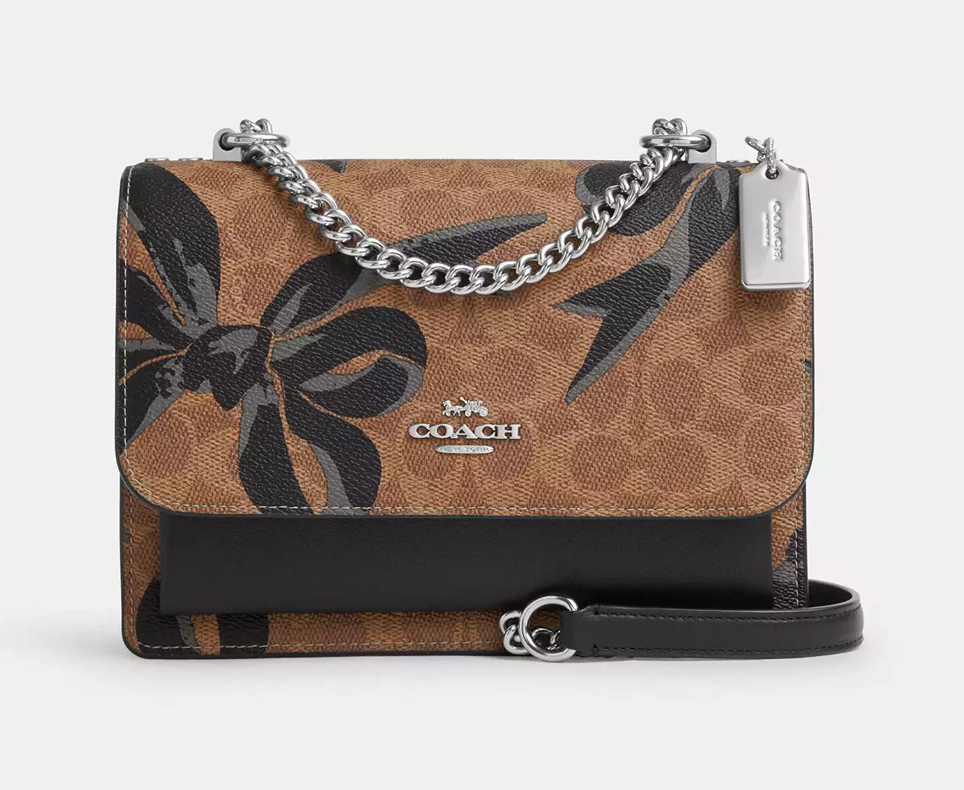 Coach Klare Crossbody Bag In Signature Canvas With Bow Print CY649 Size ONE SIZE - 9 Thumbnail