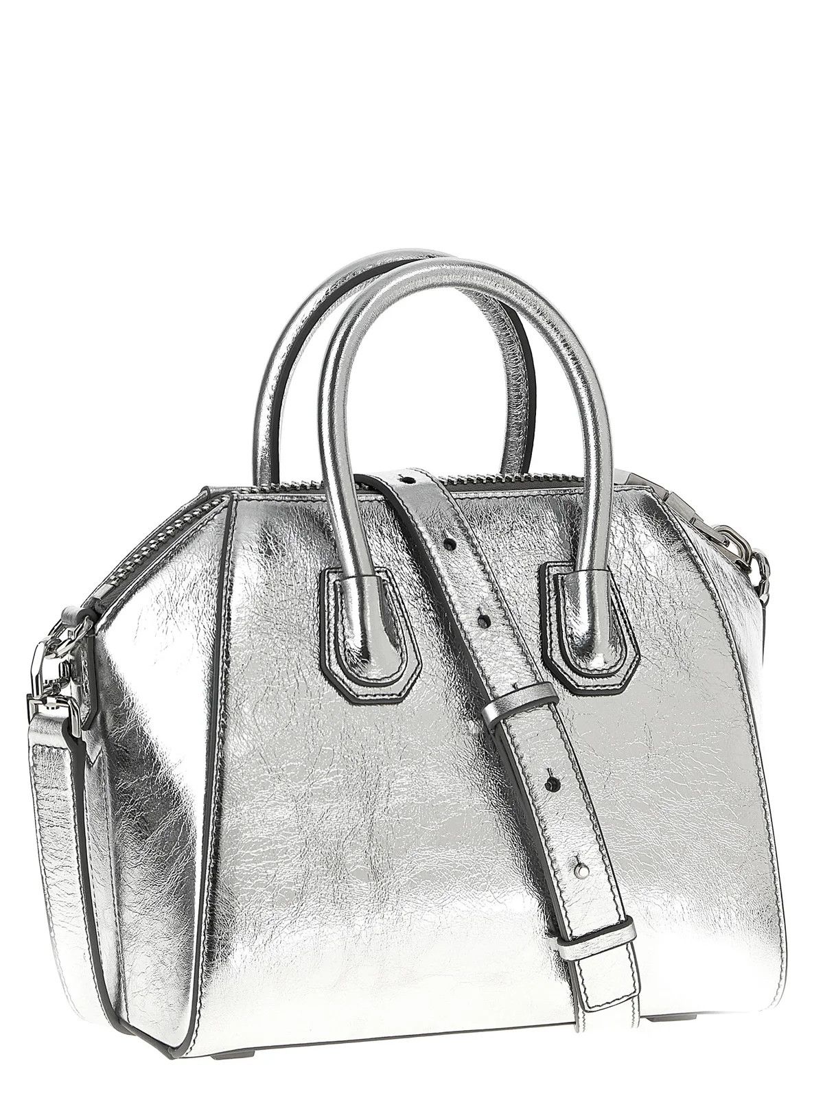 Givenchy o1srvl11e0625 Size:OS/ Antigona Mini Handbag in Silver Size ONE SIZE - 2 Thumbnail