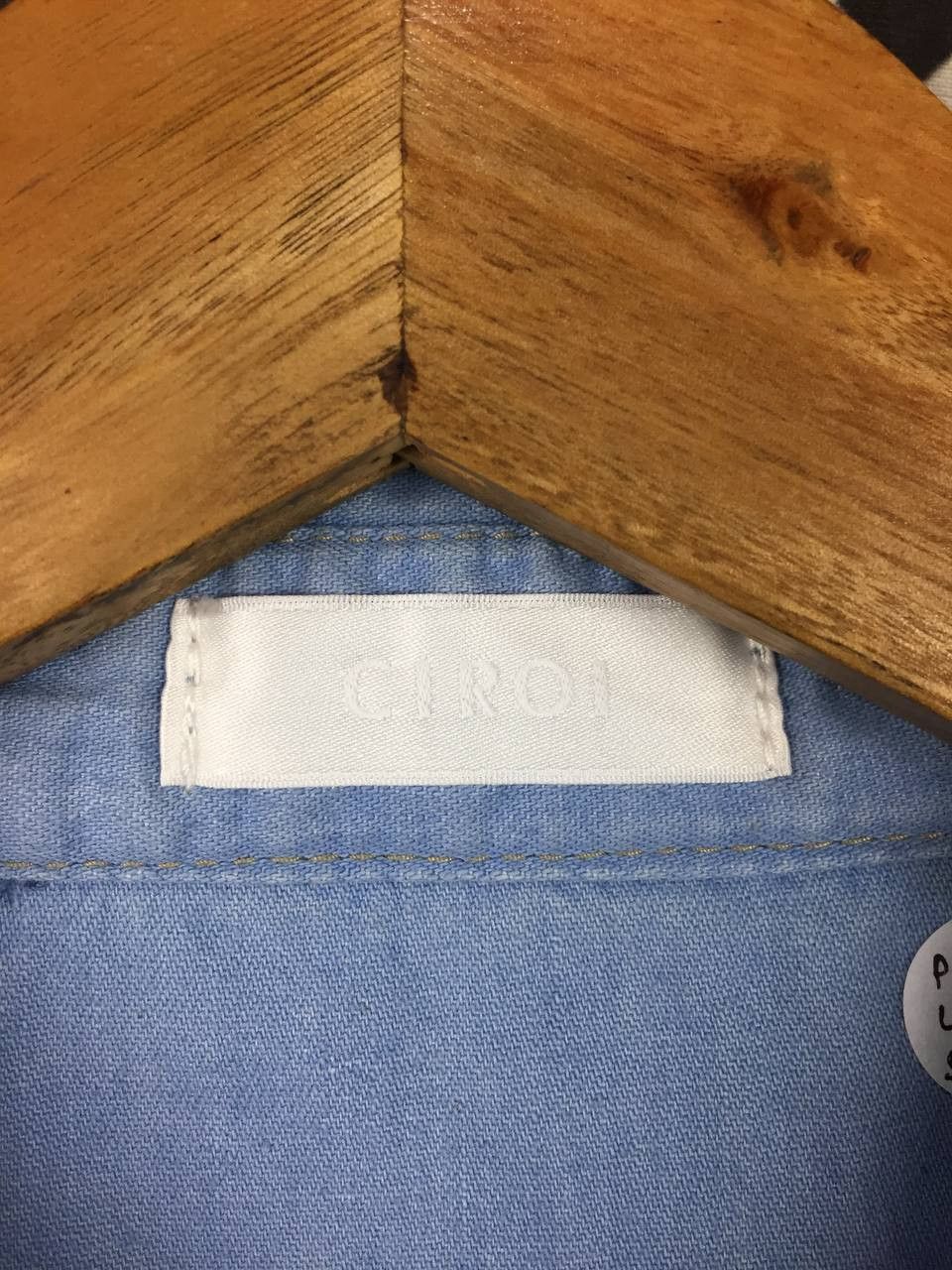 Japanese Brand CIROI by Egoist Light Wash Denim-Look Chambray Workshirt Size US M / EU 48-50 / 2 - 9 Thumbnail