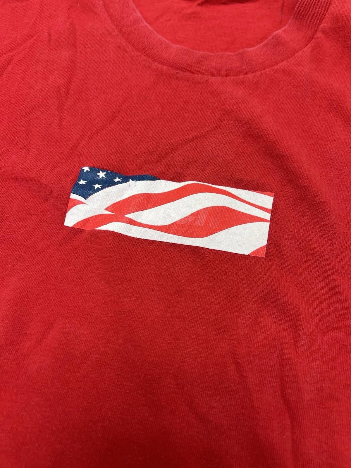 Supreme 2001 FW01 Supreme Patriot Box Logo Tee American Flag Red XL Size US XL / EU 56 / 4 - 5 Thumbnail