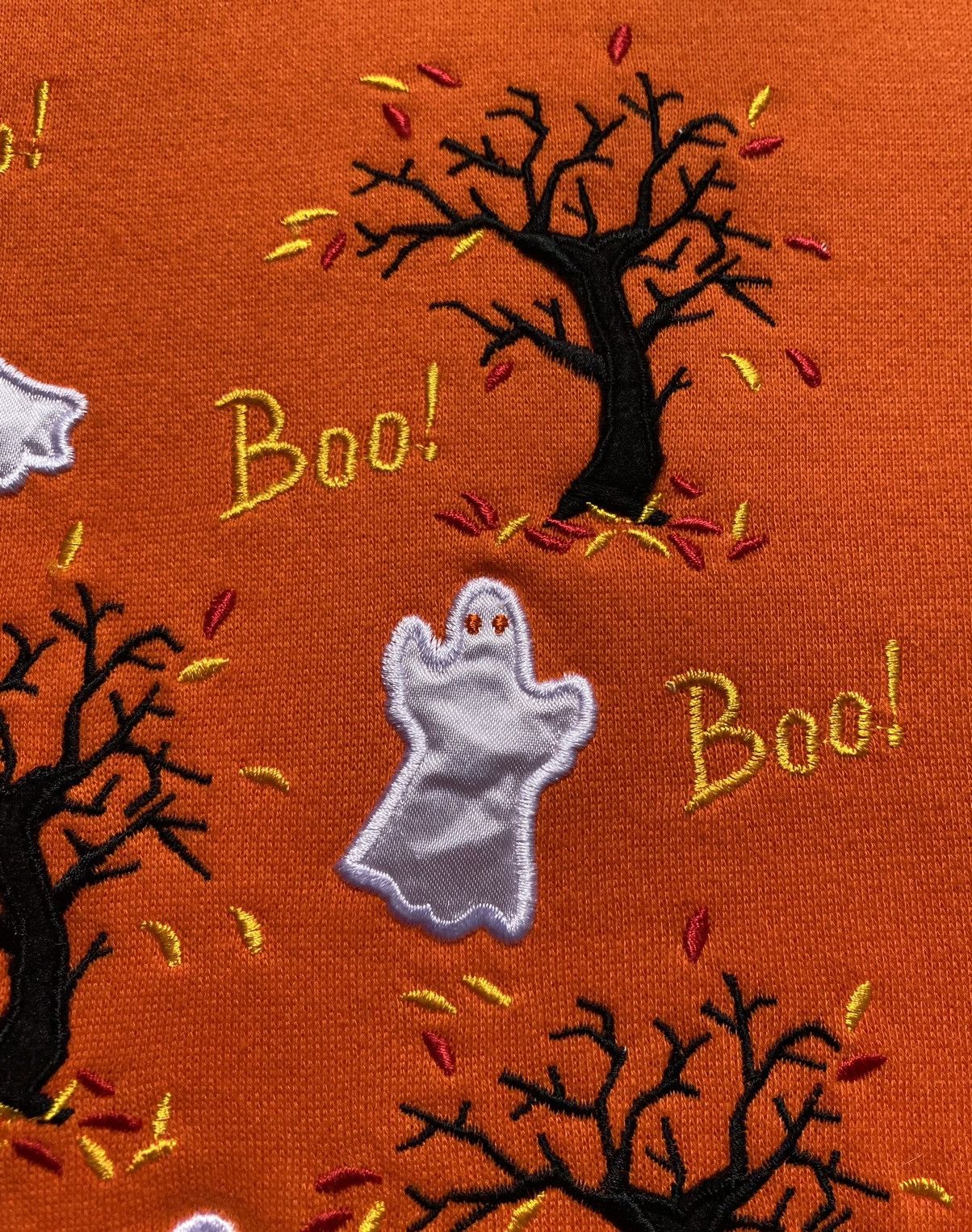 Basic Editions VTG 90’s Halloween Ghost Tree Sweatshirt Women’s SZ Large Size L / US 10 / IT 46 - 5 Thumbnail