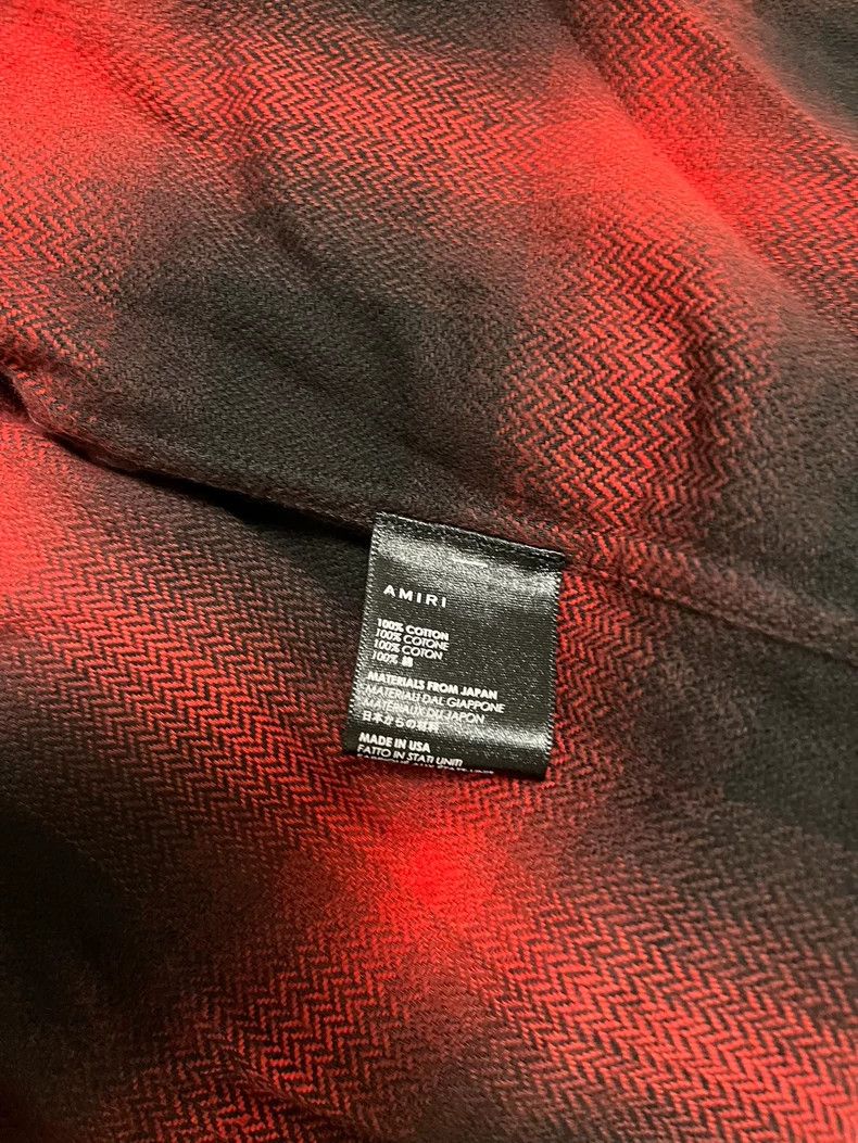 Amiri Amiri Destroying tassel black and red plaid shirt 2501-Next Size US S / EU 44-46 / 1 - 3 Thumbnail