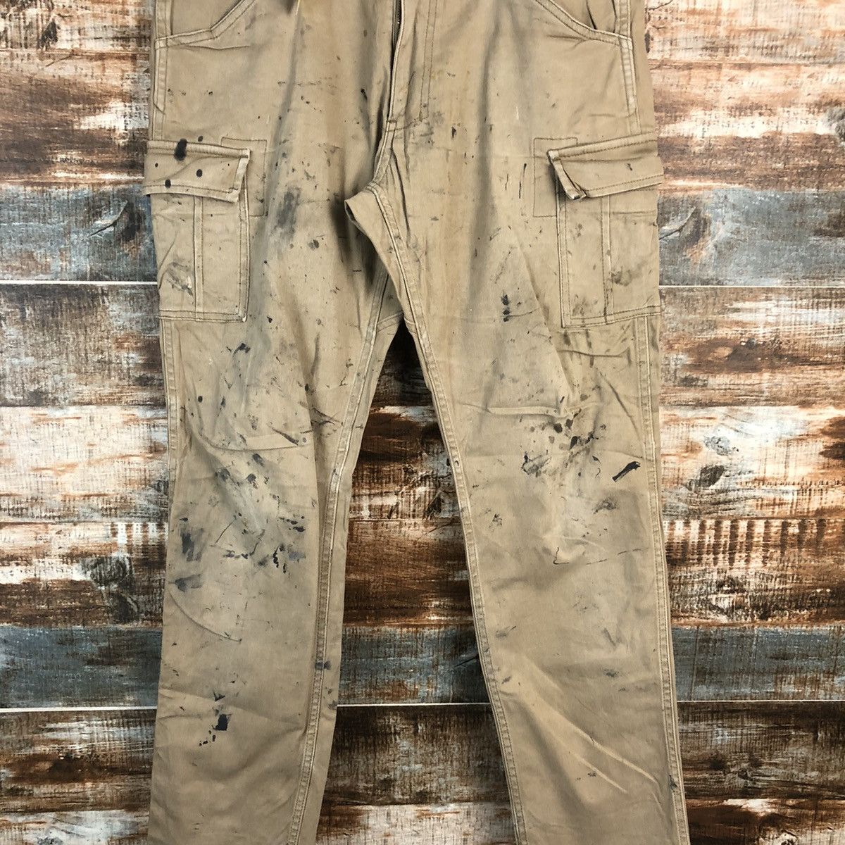 Japanese Brand DLL Gladiotor Brown Cargo Multpocket Pants #C111 Size US 33 - 5 Thumbnail