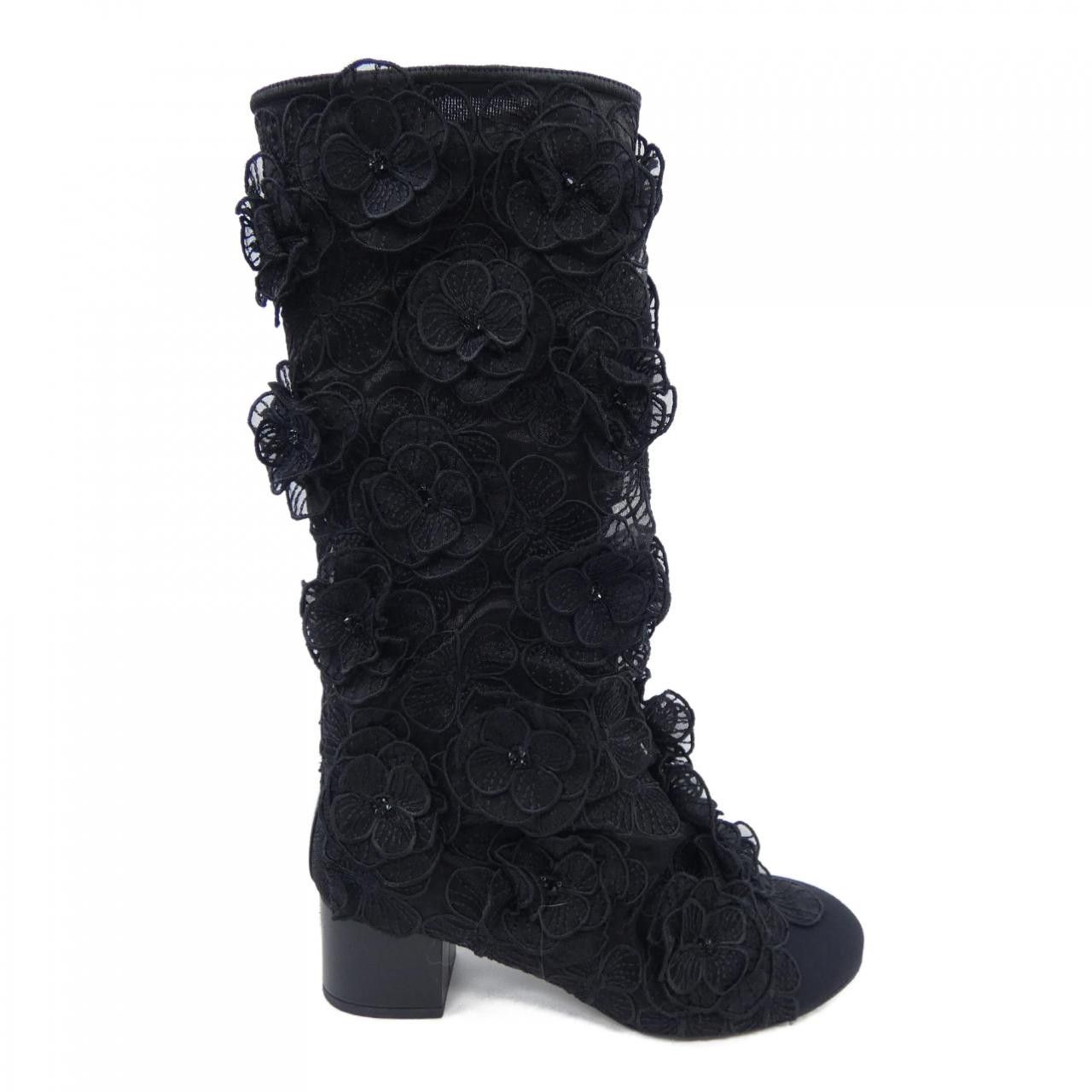Chanel Chanel Chanel Leather Boots Leather Shoes G45651B16435 DUTY FREE for USA Size ONE SIZE - 1 Thumbnail