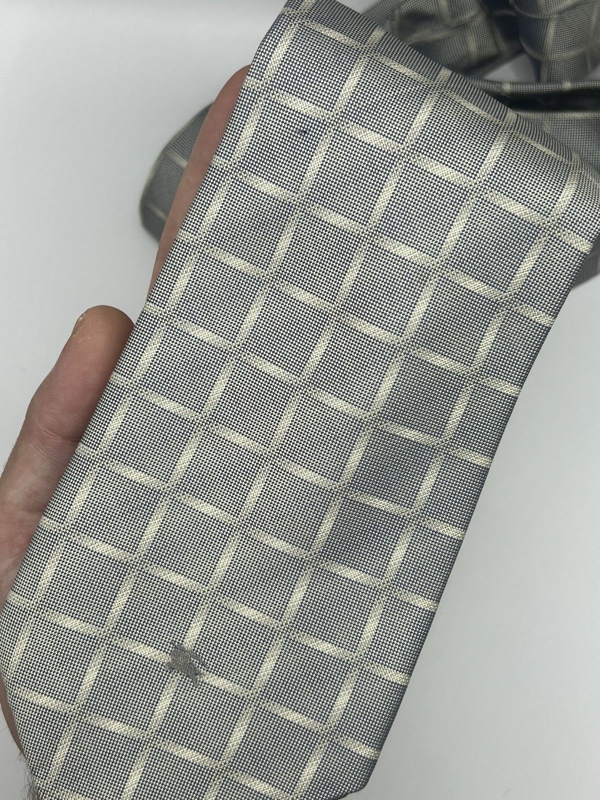 Burberry Burberry Square Pattern Silk Tie Size ONE SIZE - 5 Thumbnail