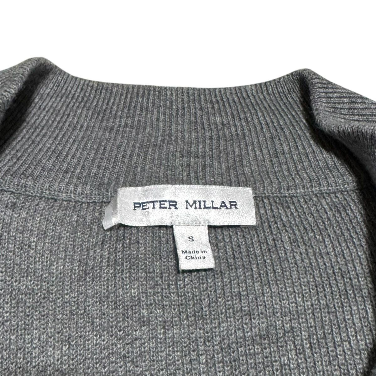 Peter Millar PETER MILLAR Dover Pocketed Quarter-Zip Sweater Gray Small Size US S / EU 44-46 / 1 - 4 Thumbnail