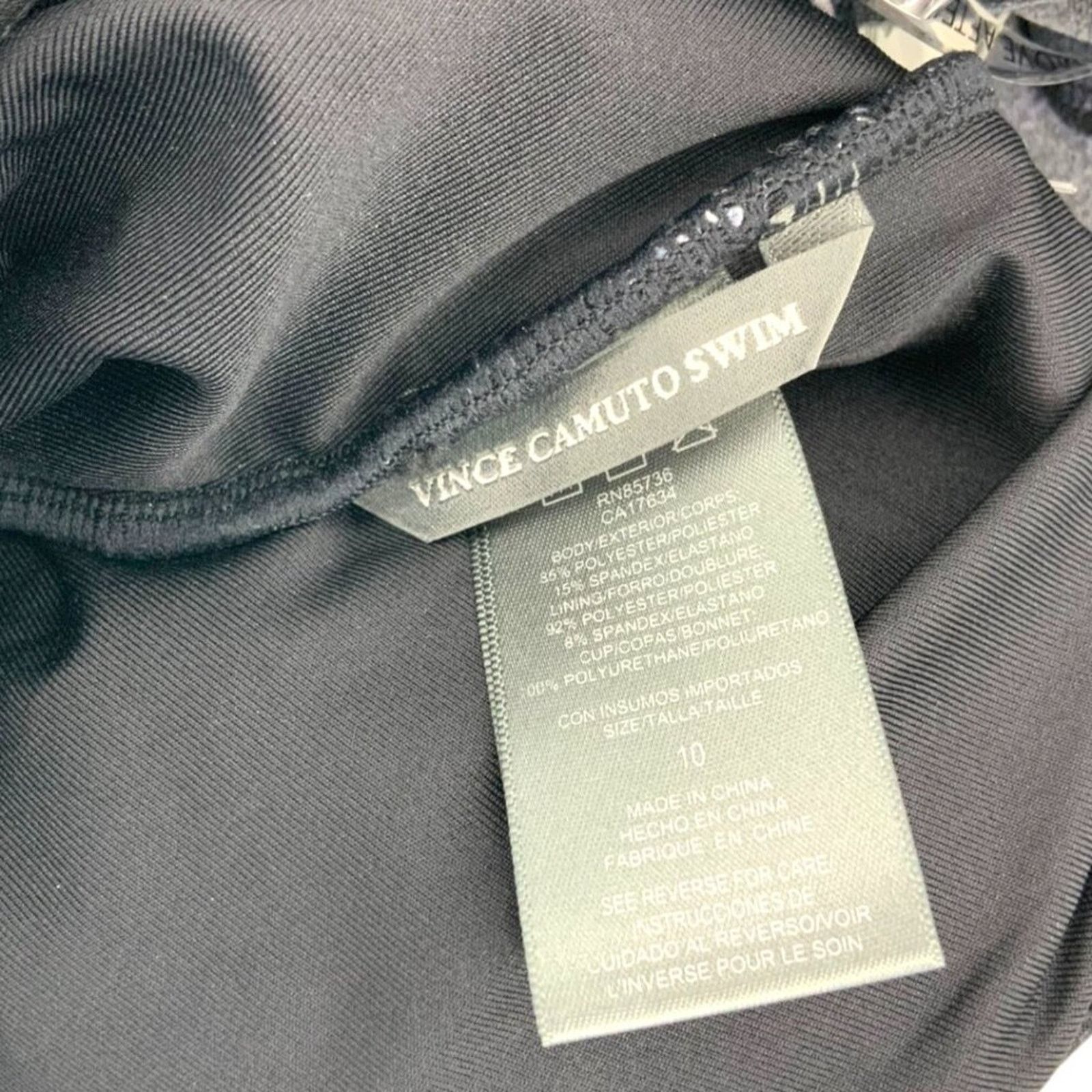 Vince Camuto Vince Camuto Black Tie Dye One Piece Swimsuit Size 10 NWOT Size ONE SIZE - 3 Thumbnail