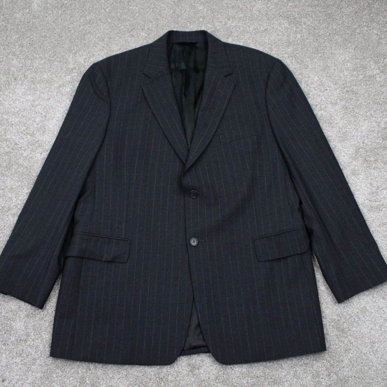 Brooks Brothers Brooks Brothers Blazer Mens 44R Wool Gray 2-Button Single-Breasted Regular Fit Jacket Size 44R - 2 Thumbnail