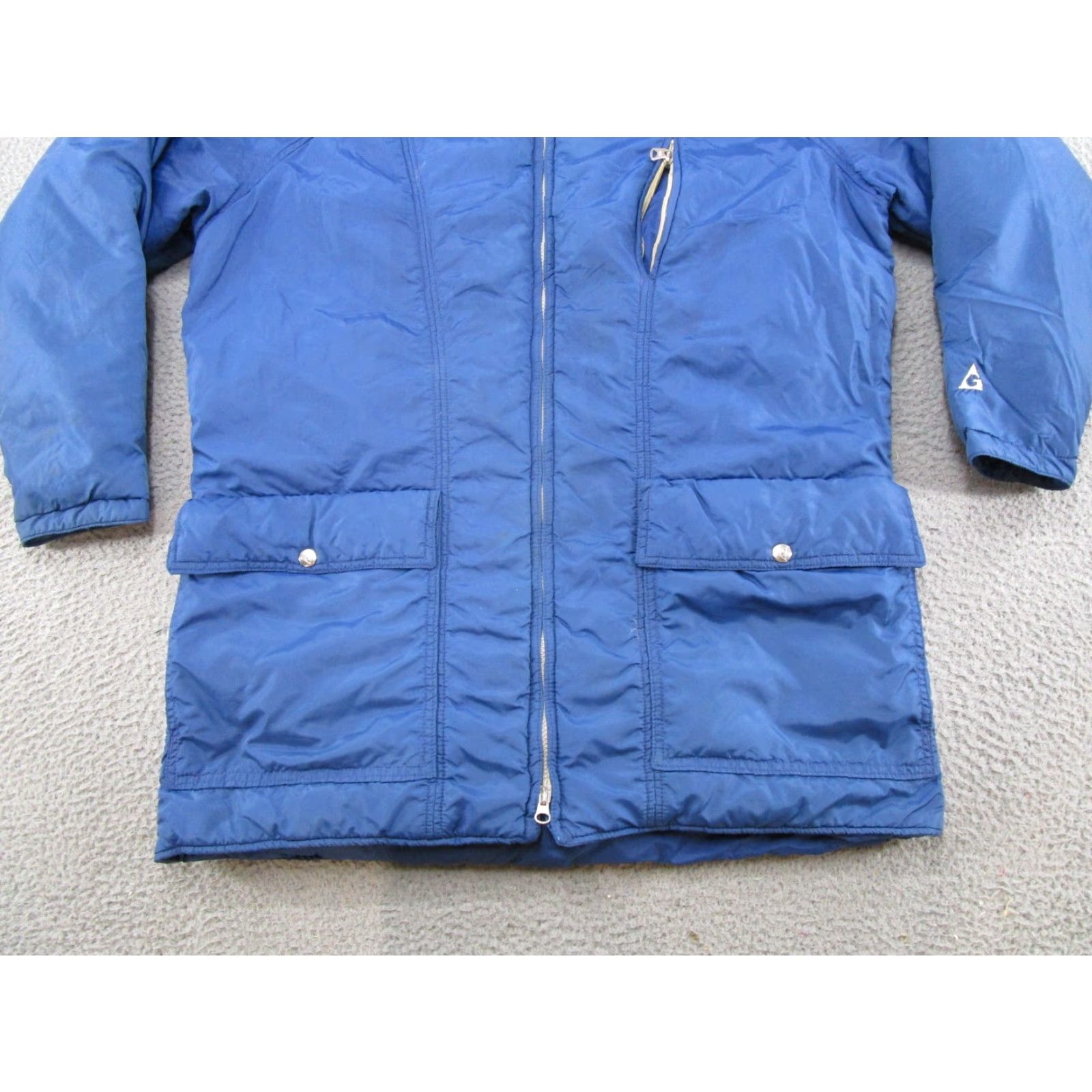 Vintage VINTAGE Gerry Jacket Mens Full Zip Puffer Down Filled 80s Skiing Blue Size 50 Chest 50 READ Size US M / EU 48-50 / 2 - 2 Thumbnail