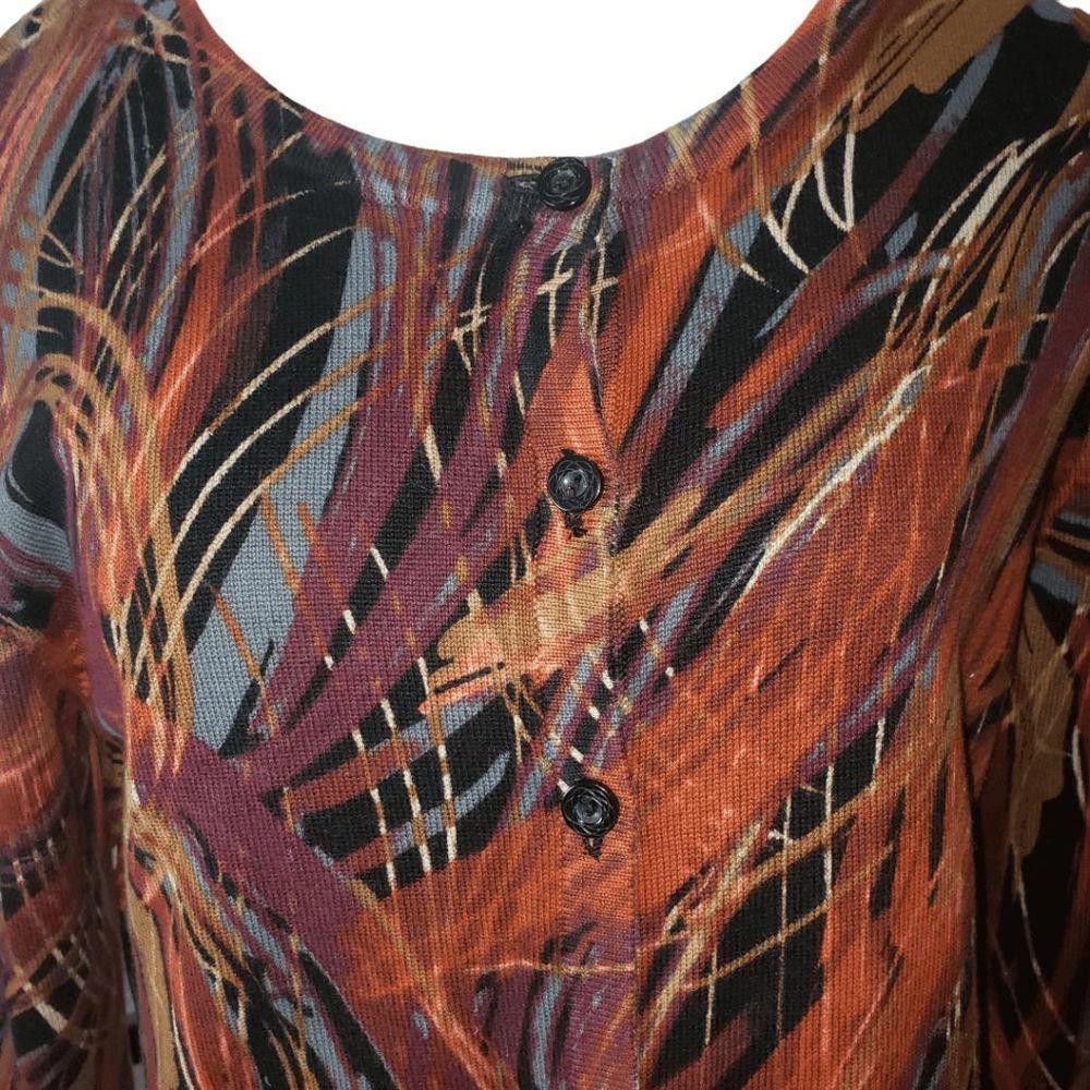 Designer CT1429 Christopher & Banks Ladies Multicolor Cardigan M Size M / US 6-8 / IT 42-44 - 4 Thumbnail