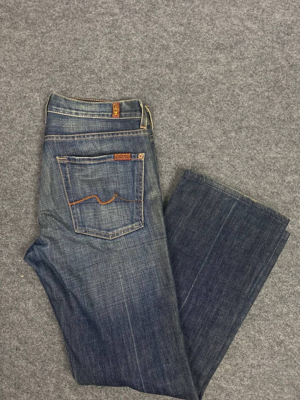 7 For All Mankind 7 for all mankind bootcut flare denim nice design Size US 34 / EU 50 - 1 Thumbnail