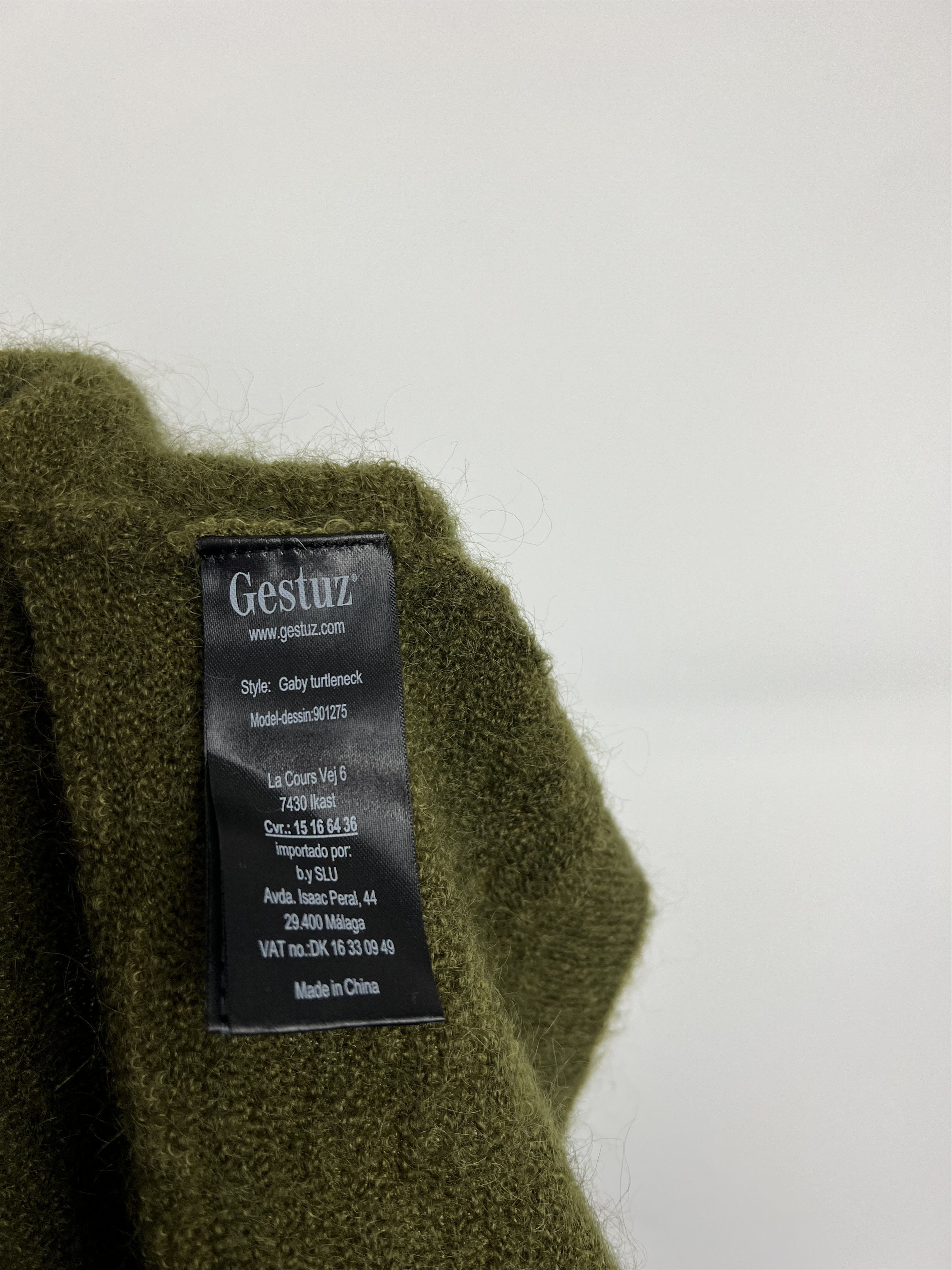 Gestuz Gestuz Women's Green Wool Mohair Turtleneck Sweater Size L Size L / US 10 / IT 46 - 11 Thumbnail