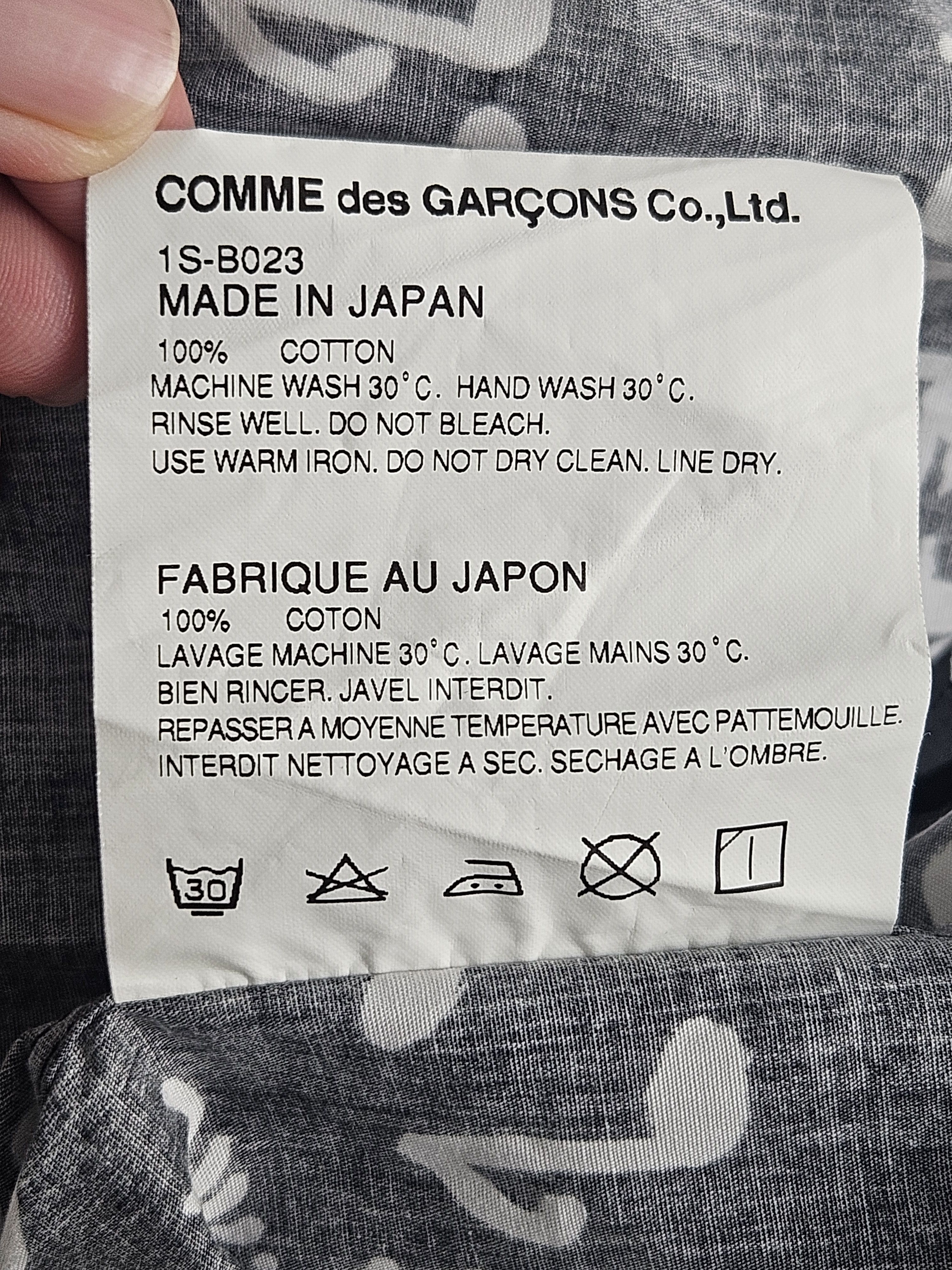 Comme des Garcons Black Comme des Garçons CDG musical notes shirt Size US S / EU 44-46 / 1 - 7 Thumbnail